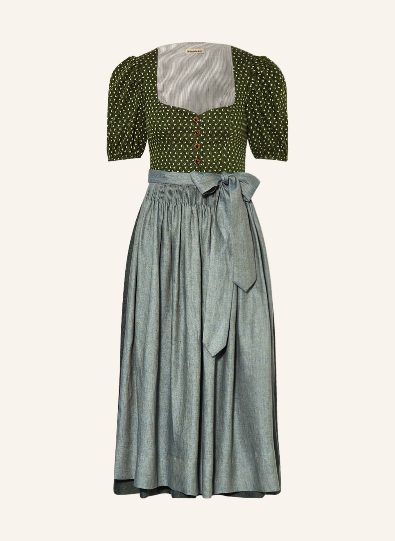 Gottseidank Sukienka bawarska CAROLINA, Kolor: CIEMNOZIELONY (Obrazek 1)