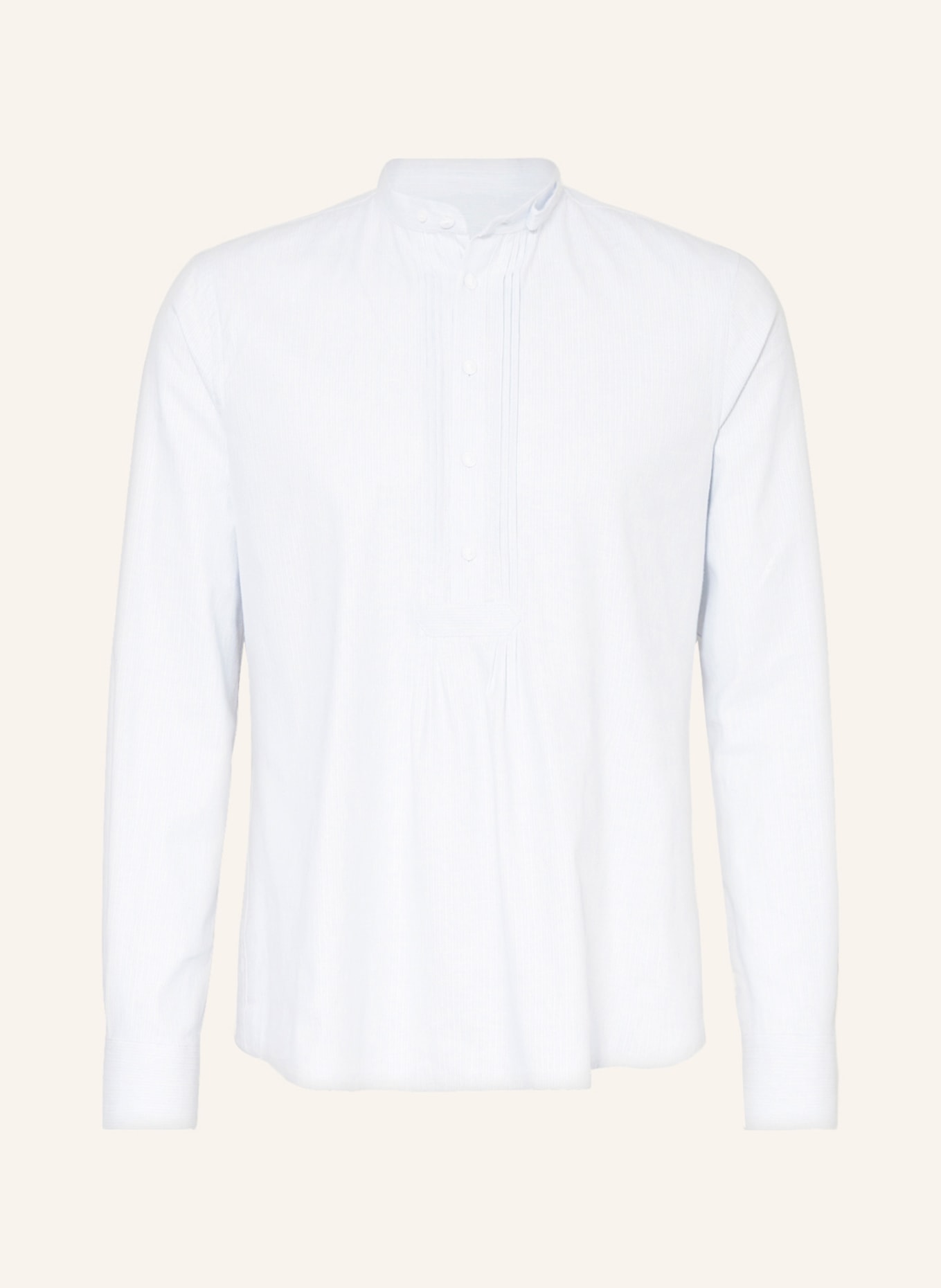 Gottseidank Trachten shirt PFOAD regular fit, Color: WHITE/ LIGHT BLUE (Image 1)