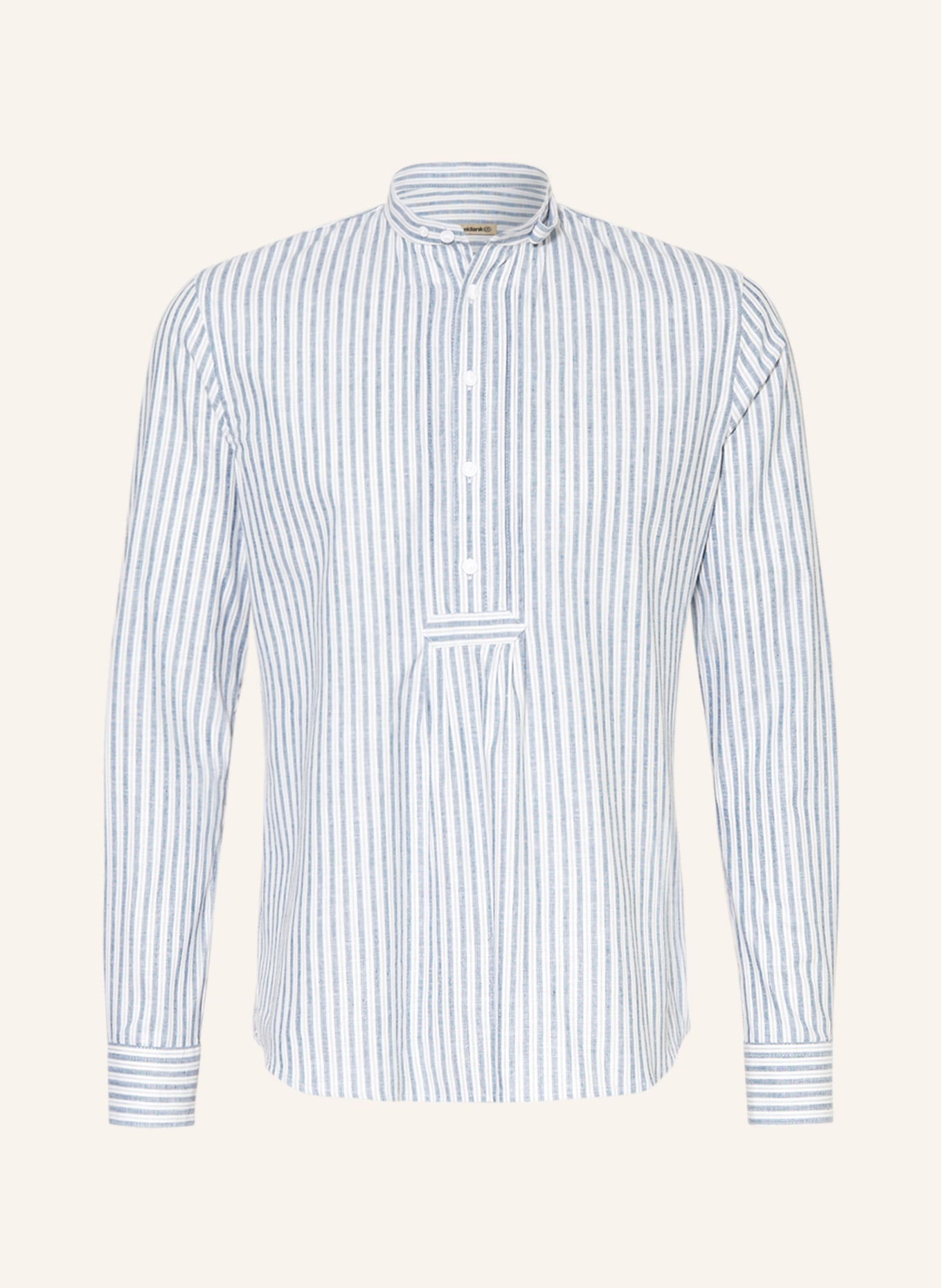 Gottseidank Trachten shirt PFOAD regular fit, Color: CREAM/ BLUE (Image 1)