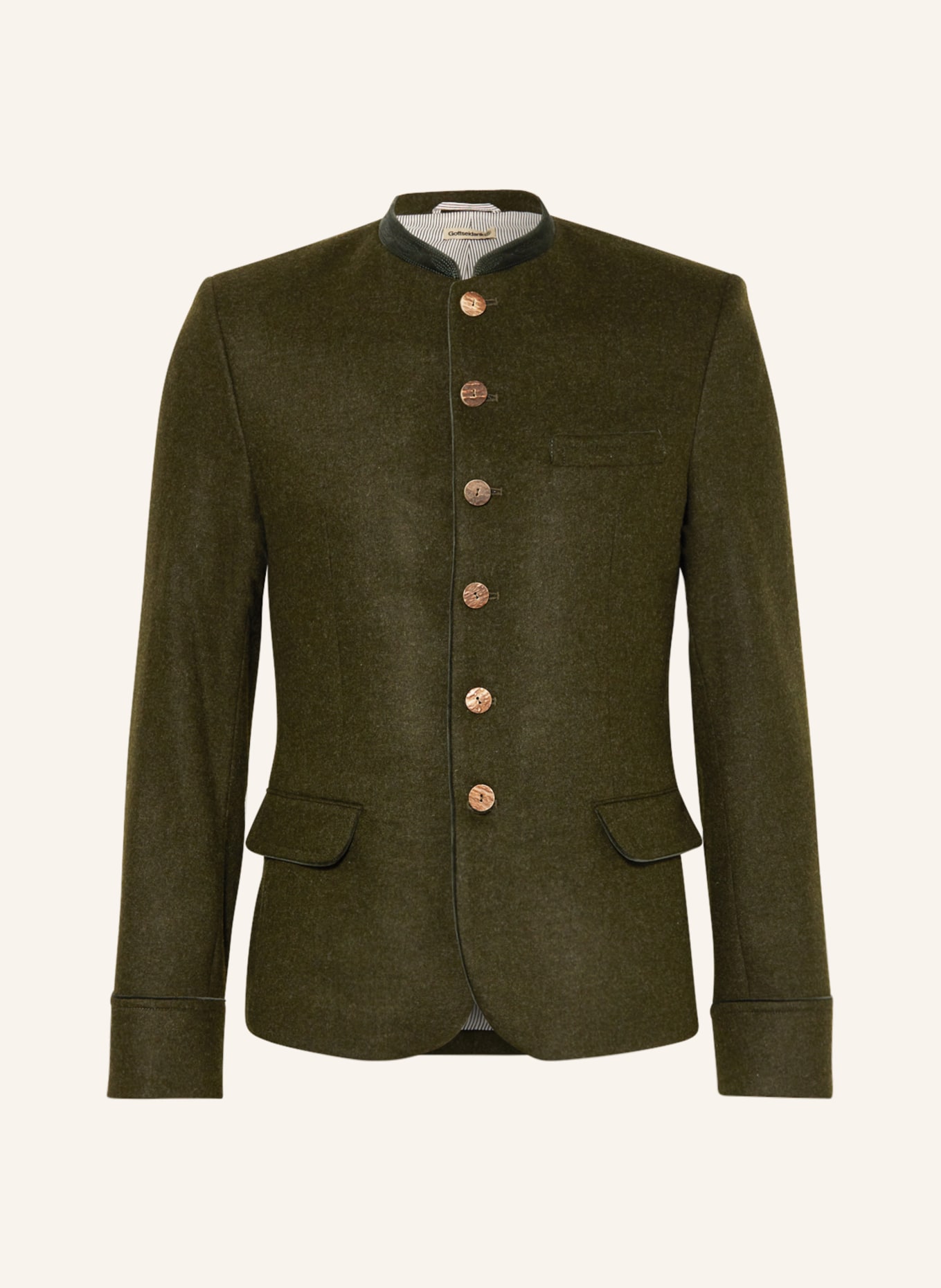 Gottseidank Trachten jacket HELMUT, Color: DARK GREEN (Image 1)