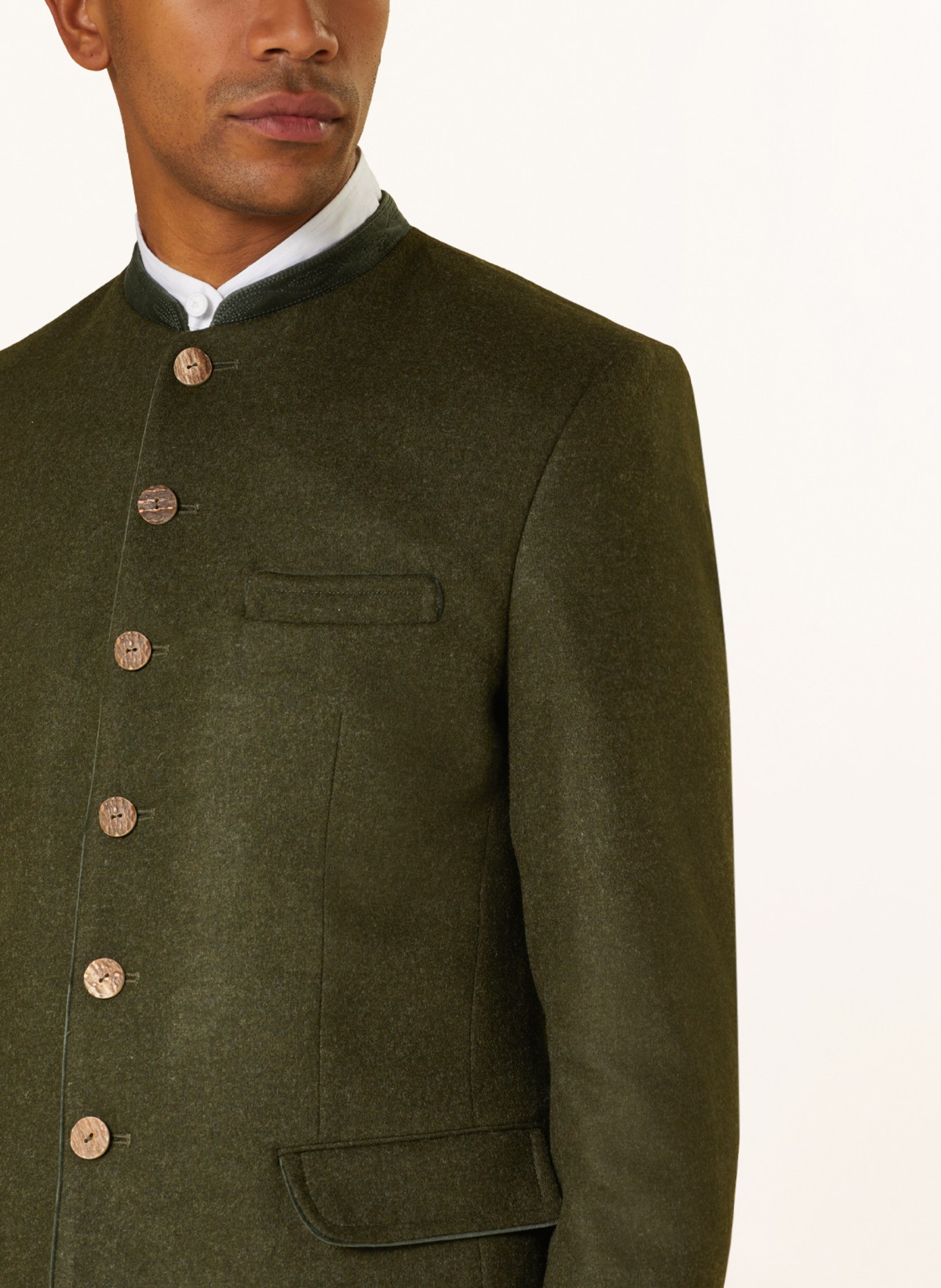 Gottseidank Trachten jacket HELMUT, Color: DARK GREEN (Image 4)
