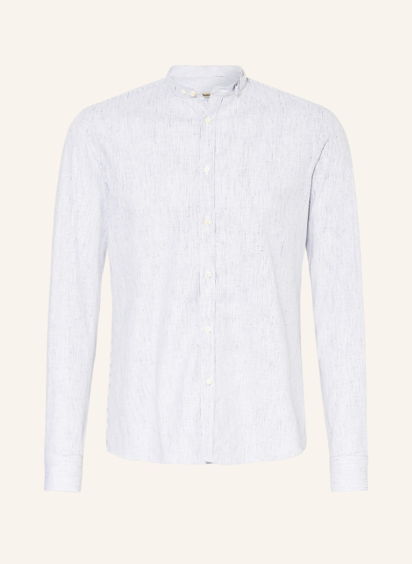 Gottseidank Trachtenhemd LENZ Slim Fit, Farbe: CREME/ DUNKELBLAU (Bild 1)
