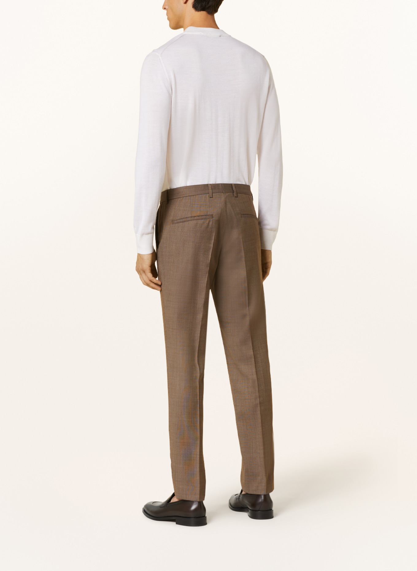 SAND COPENHAGEN Spodnie garniturowe CRAIG slim fit, Kolor: BEŻOWY (Obrazek 4)