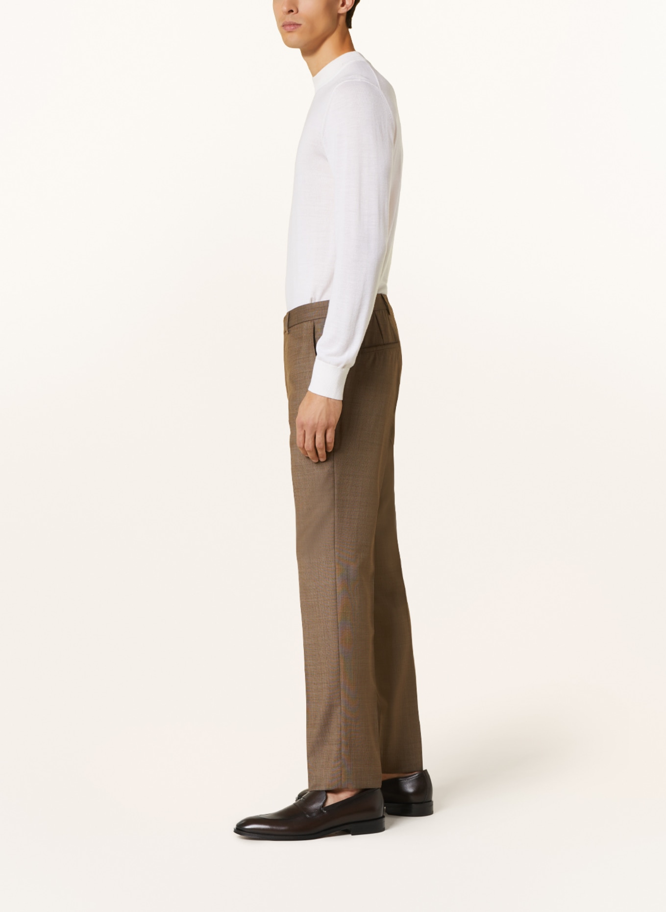 SAND COPENHAGEN Spodnie garniturowe CRAIG slim fit, Kolor: BEŻOWY (Obrazek 5)