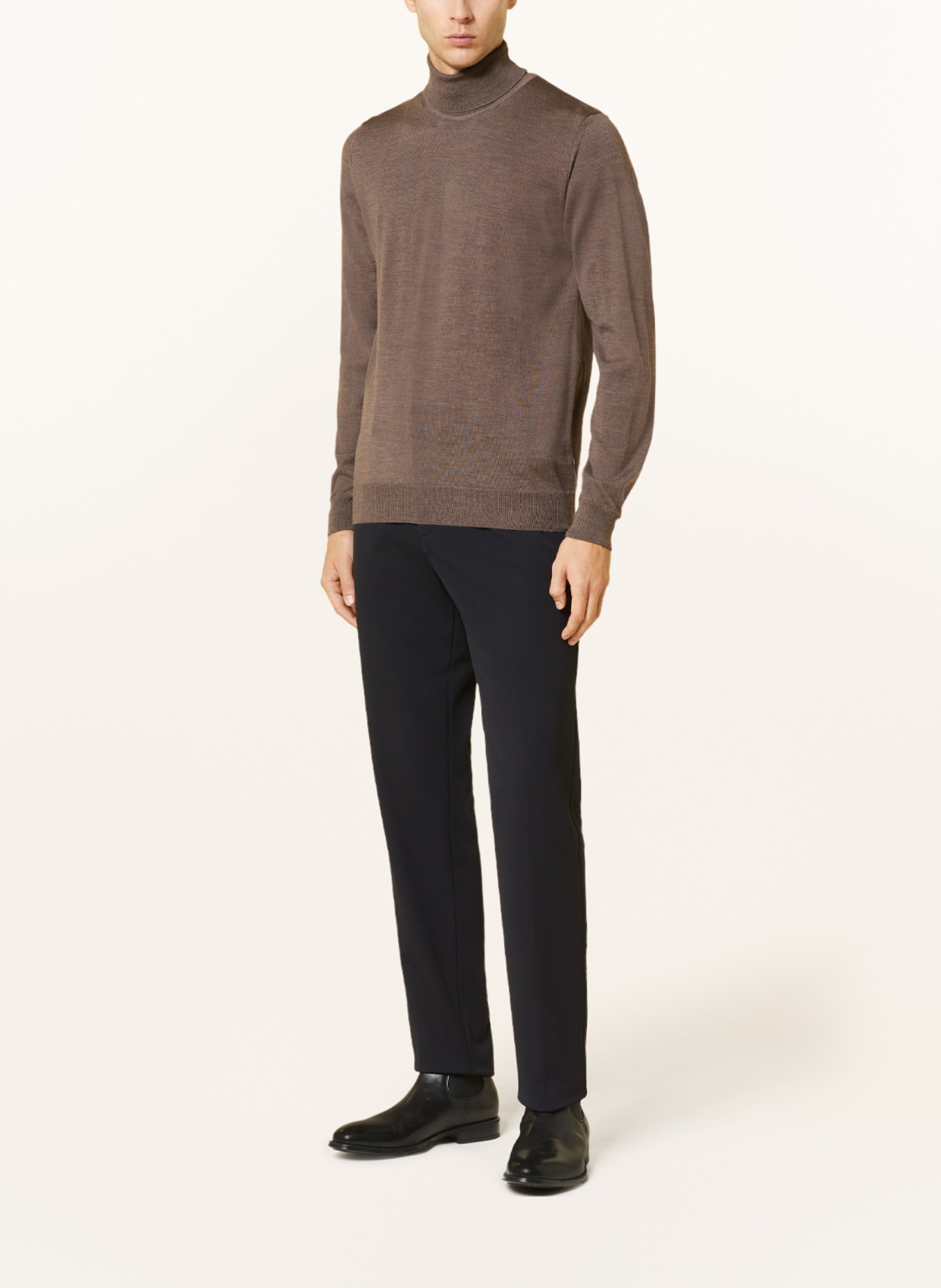 SAND COPENHAGEN Turtleneck sweater, Color: DARK BROWN (Image 2)