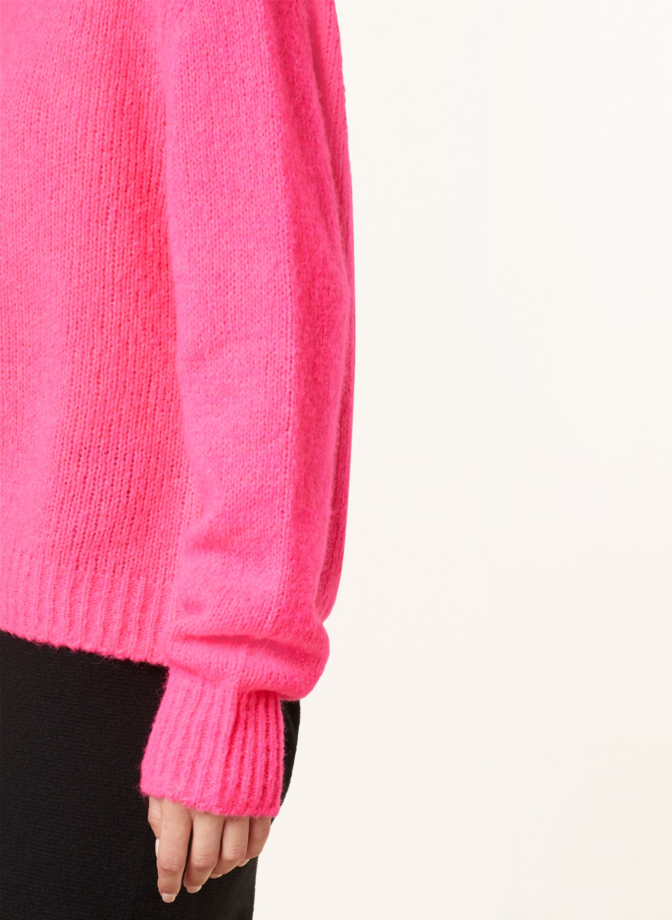 Princess GOES HOLLYWOOD Sweter z dodatkiem wełny merino, Kolor: JASKRAWY MOCNORÓŻOWY (Obrazek 4)