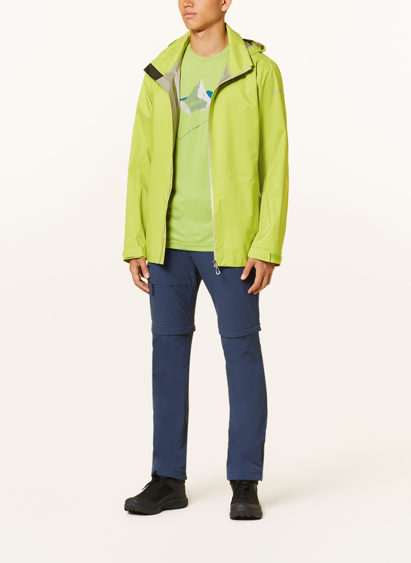 Schöffel Rain jacket AIPLSPITZ, Color: LIGHT GREEN (Image 2)