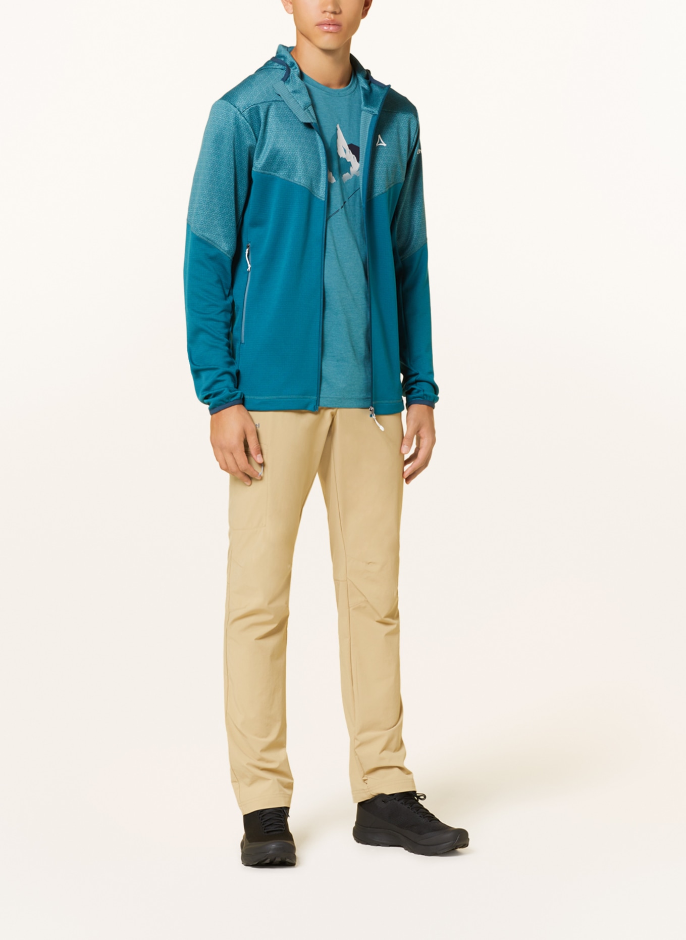 Schöffel Midlayer jacket SVARDALEN, Color: DARK GREEN/ GREEN (Image 2)