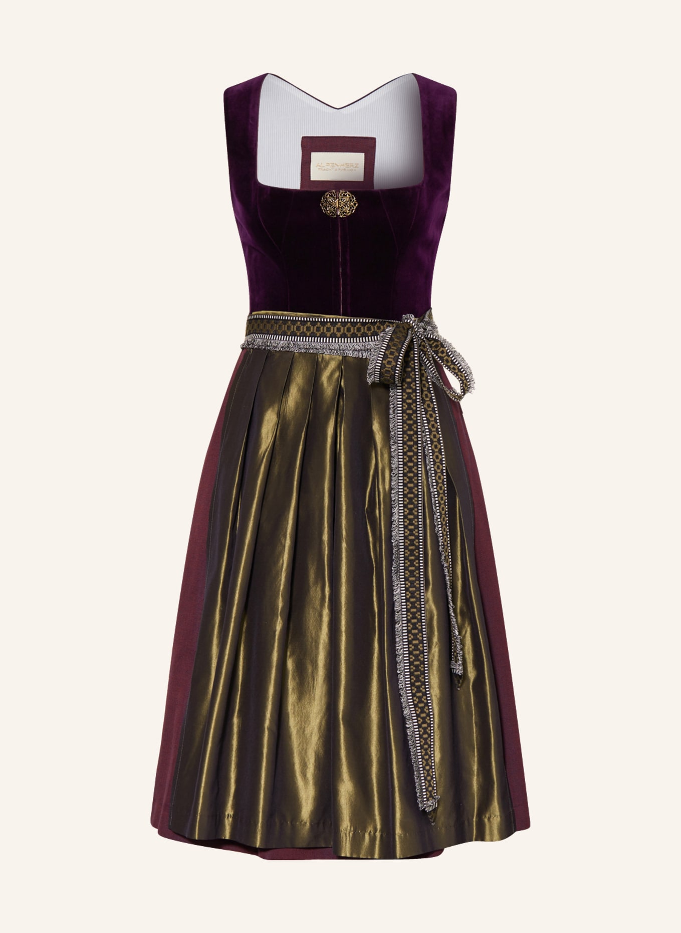AlpenHERZ Sukienka bawarska DIANA, Kolor: FIOLETOWY (Obrazek 1)