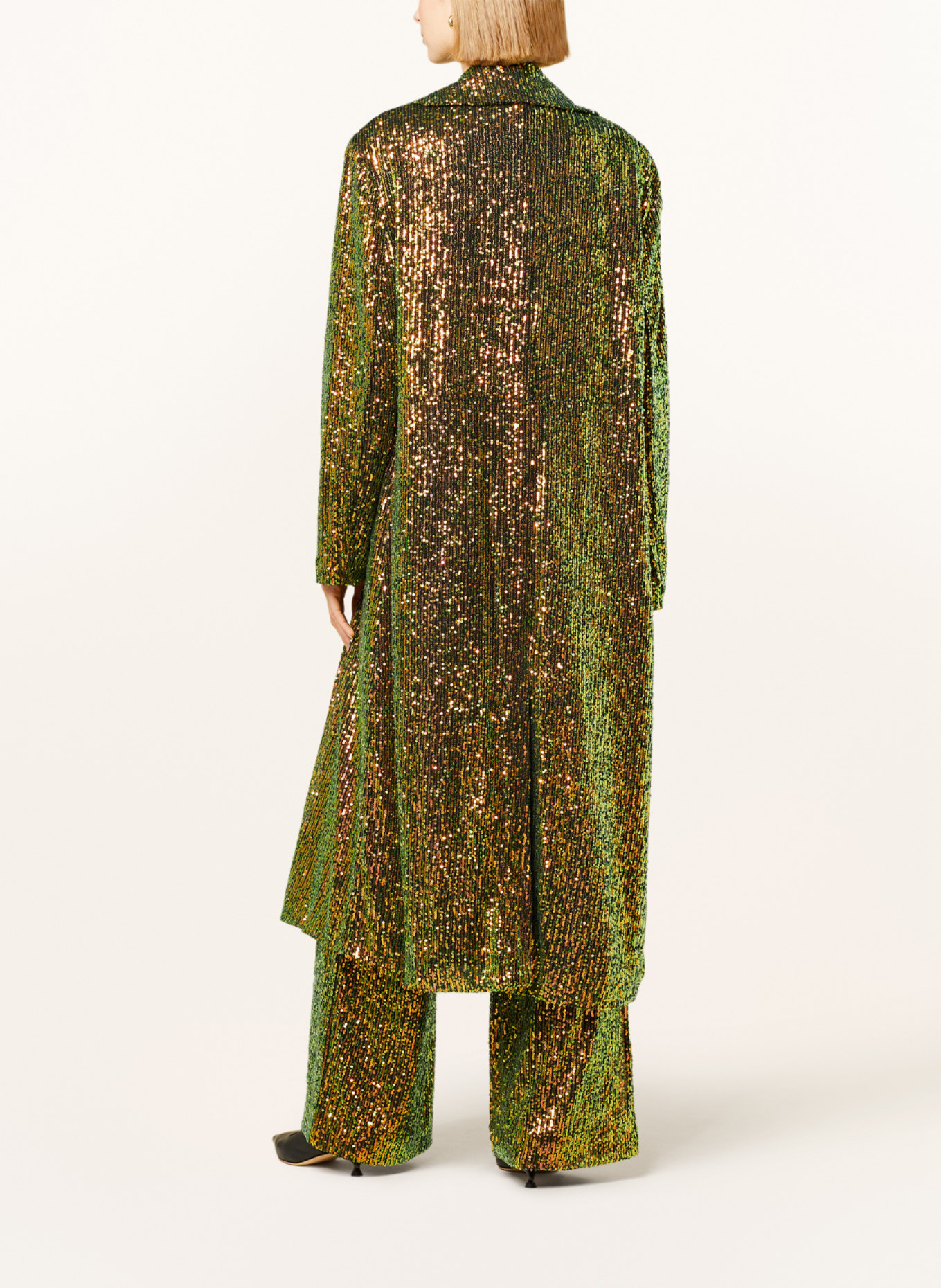 STINE GOYA Coat PAULOS with sequins, Color: GREEN/ ORANGE (Image 3)