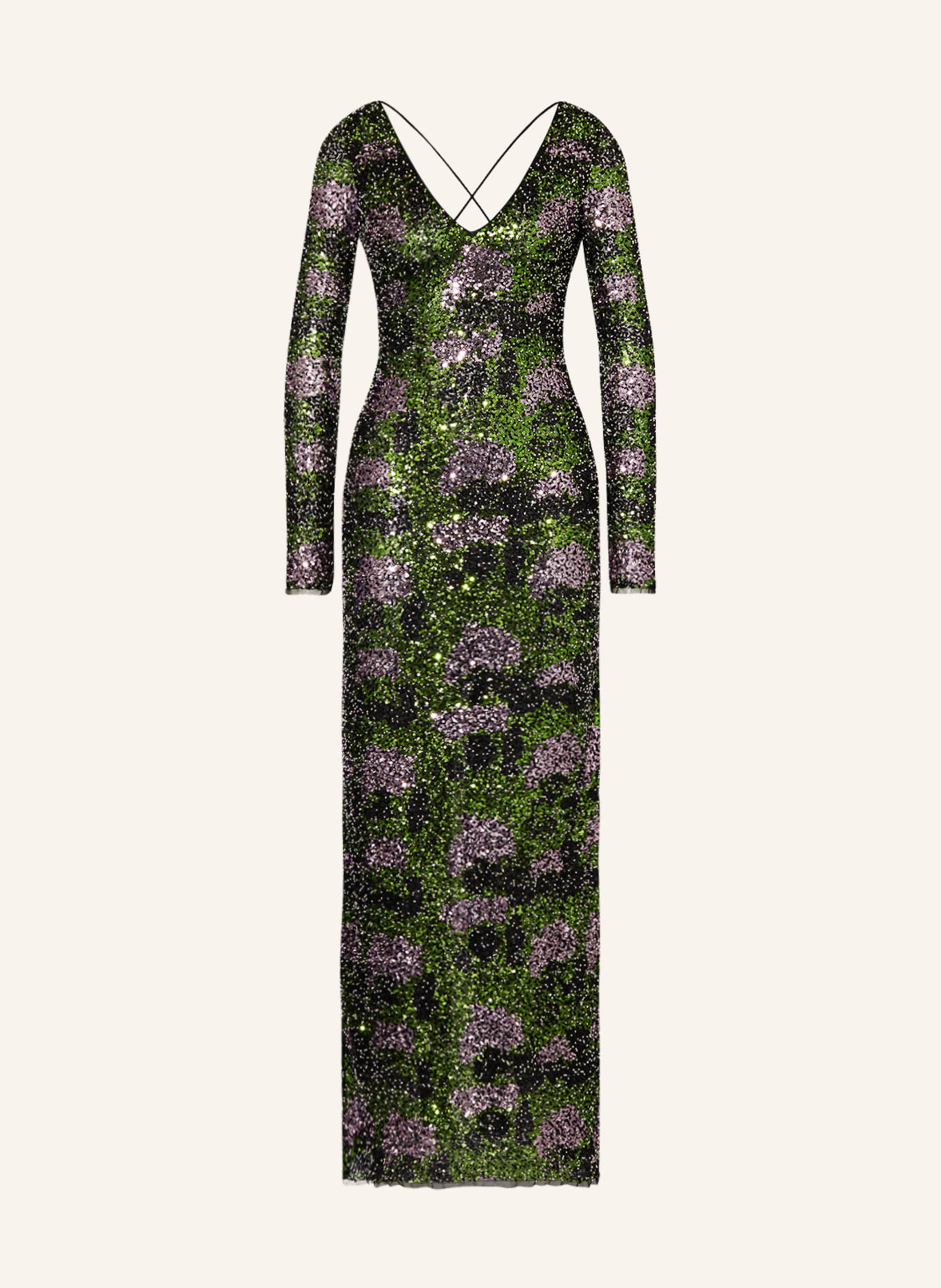 STINE GOYA Dress AILLE with sequins, Color: GREEN/ PINK/ BLACK (Image 1)