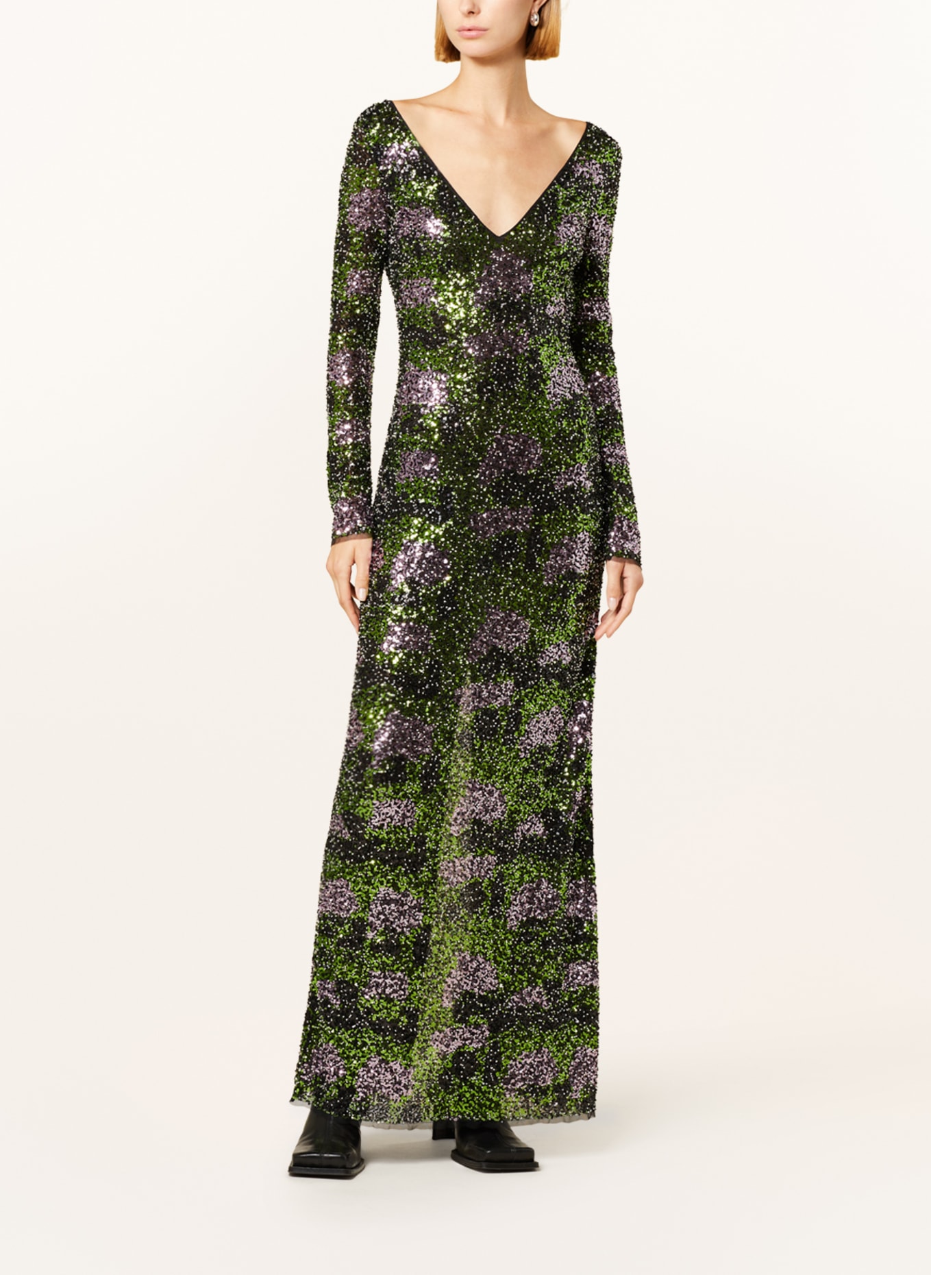 STINE GOYA Dress AILLE with sequins, Color: GREEN/ PINK/ BLACK (Image 2)