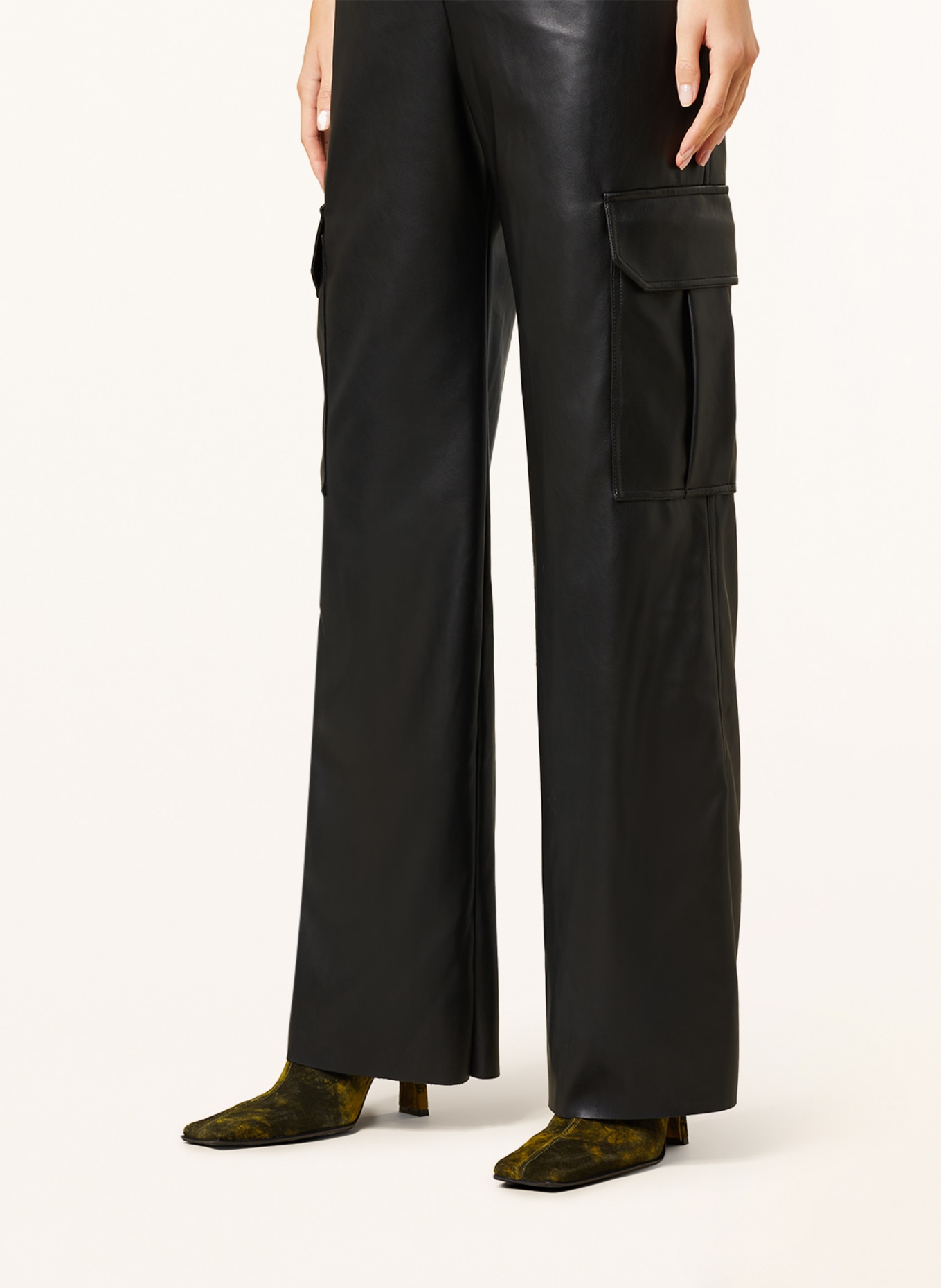 STINE GOYA Jumpsuit in leather look, Color: BLACK (Image 4)