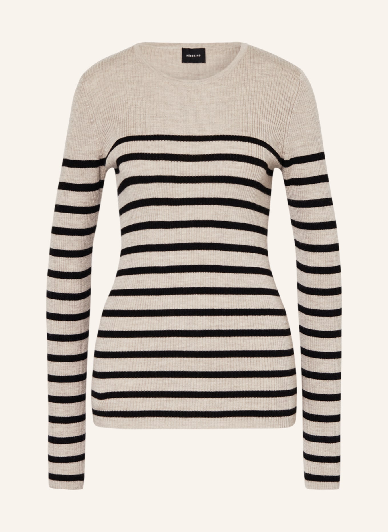 Herskind Sweater CAMB, Color: LIGHT BROWN/ BLACK (Image 1)