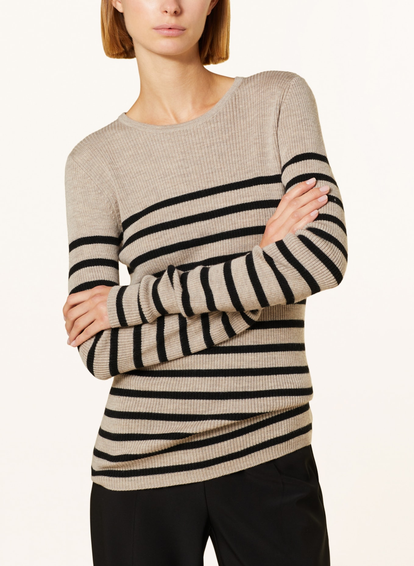 Herskind Sweater CAMB, Color: LIGHT BROWN/ BLACK (Image 4)