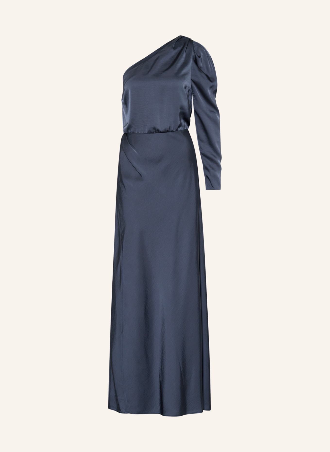 DANTE6 One-shoulder-dress PENRITH made of satin, Color: DARK BLUE (Image 1)