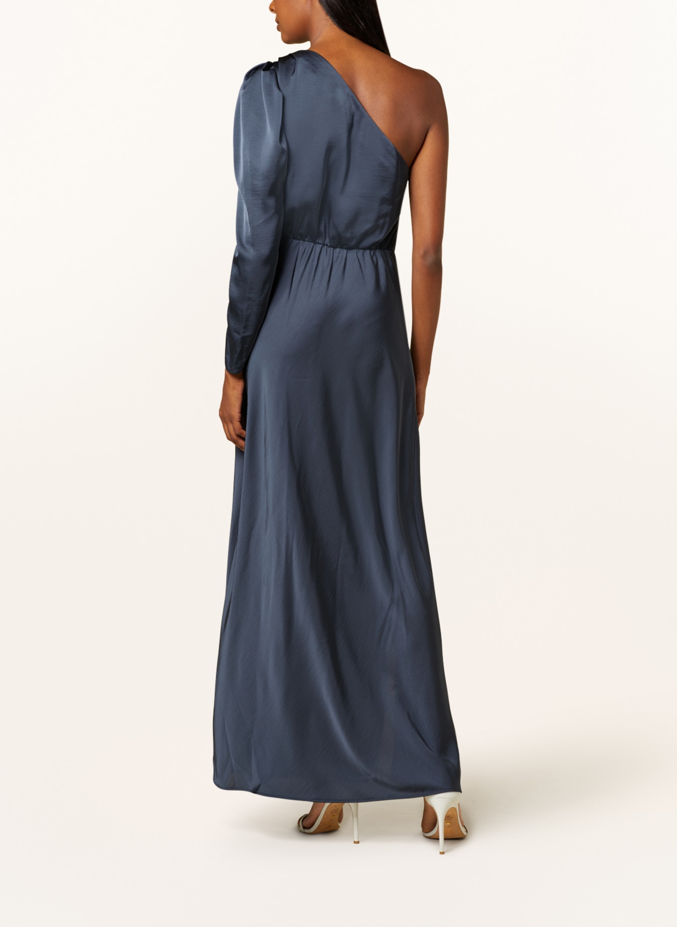 DANTE6 One-Shoulder-Kleid PENRITH aus Satin, Farbe: DUNKELBLAU (Bild 3)