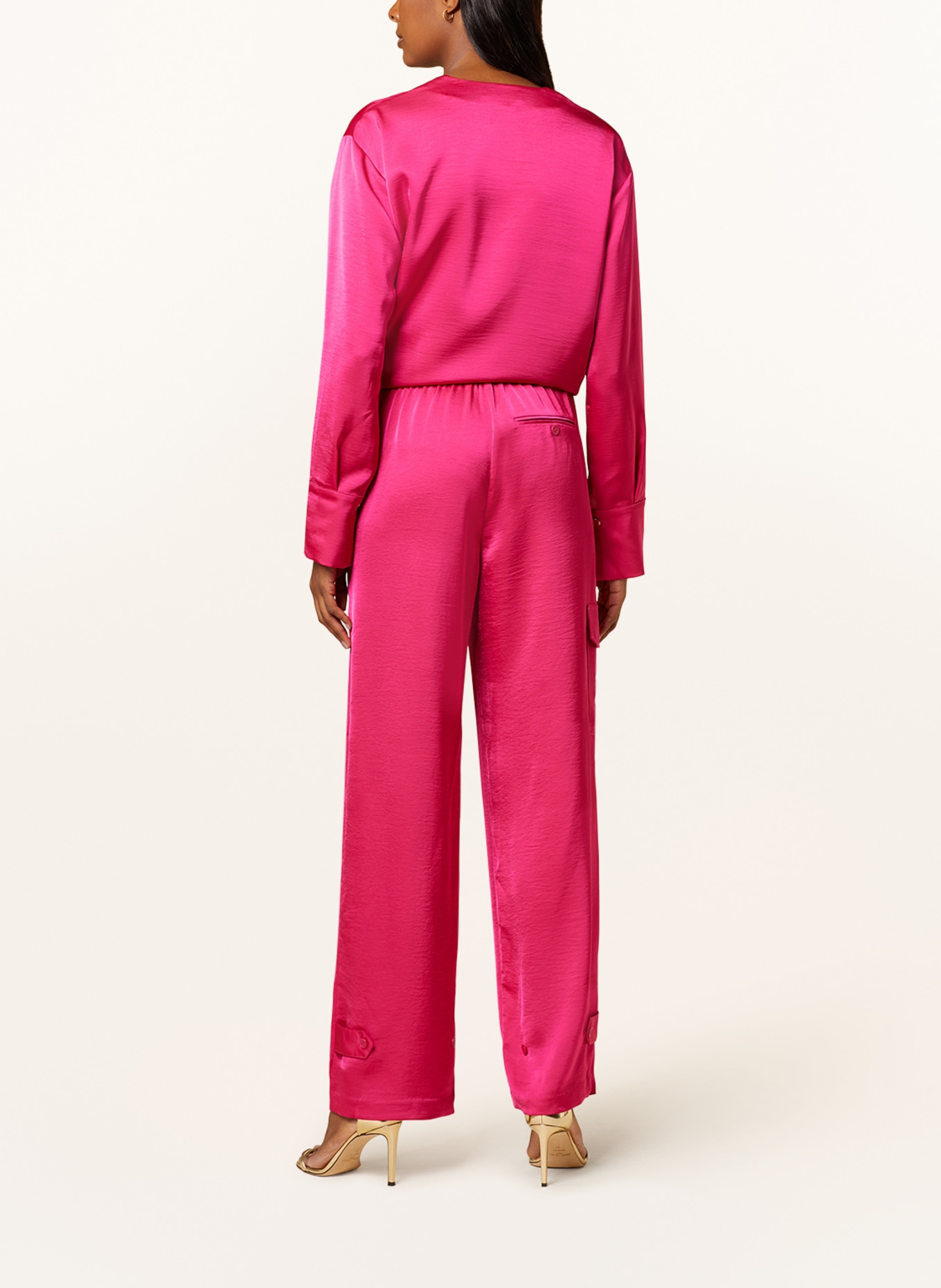 DANTE6 Shirt blouse BODIL made of satin, Color: PINK (Image 3)