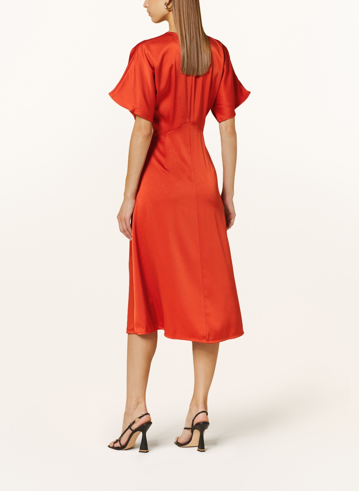 MICHAEL KORS Satin dress, Color: DARK ORANGE (Image 3)