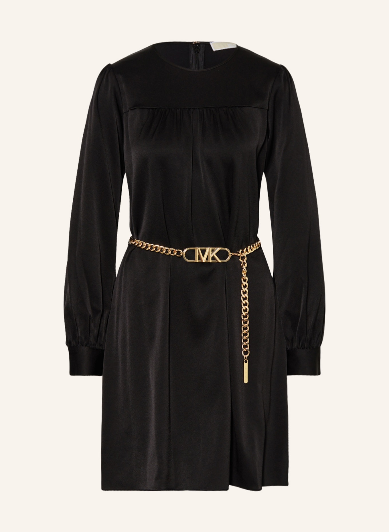 MICHAEL KORS Satin dress, Color: BLACK (Image 1)
