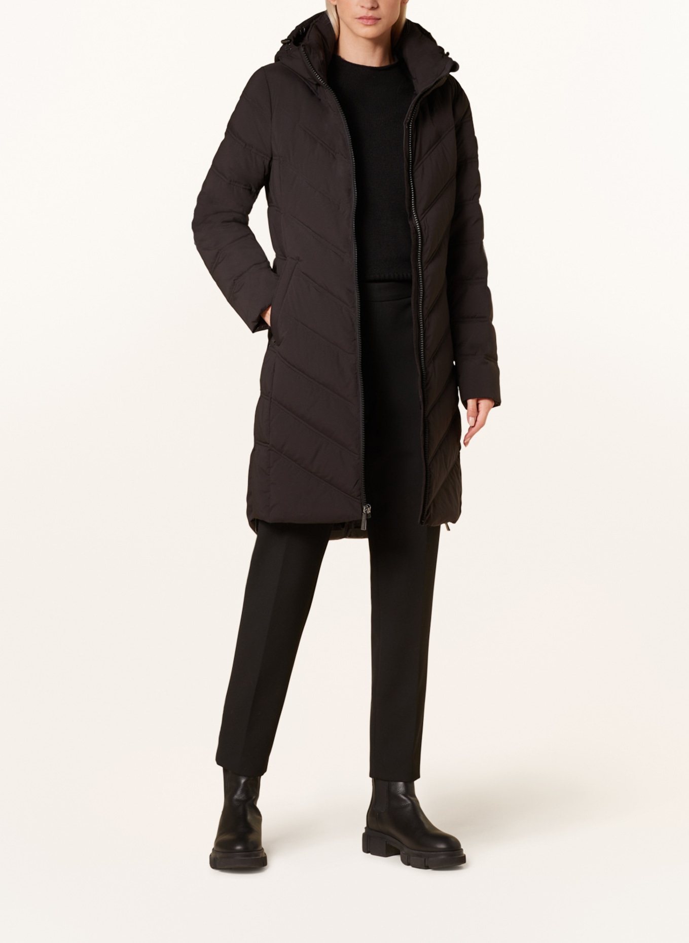 MICHAEL KORS Down coat, Color: BLACK (Image 2)