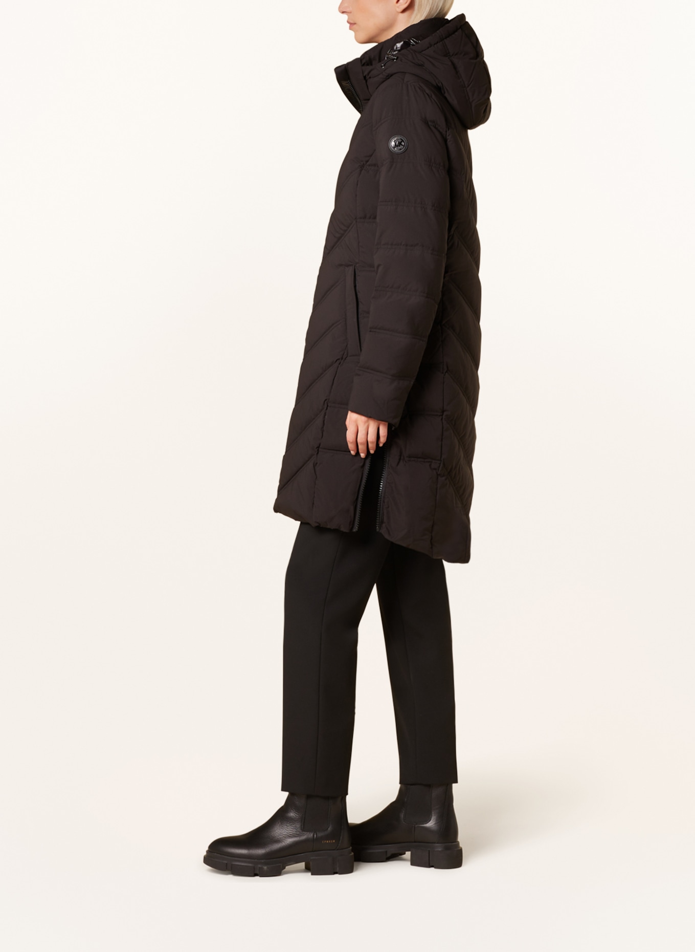 MICHAEL KORS Down coat, Color: BLACK (Image 4)