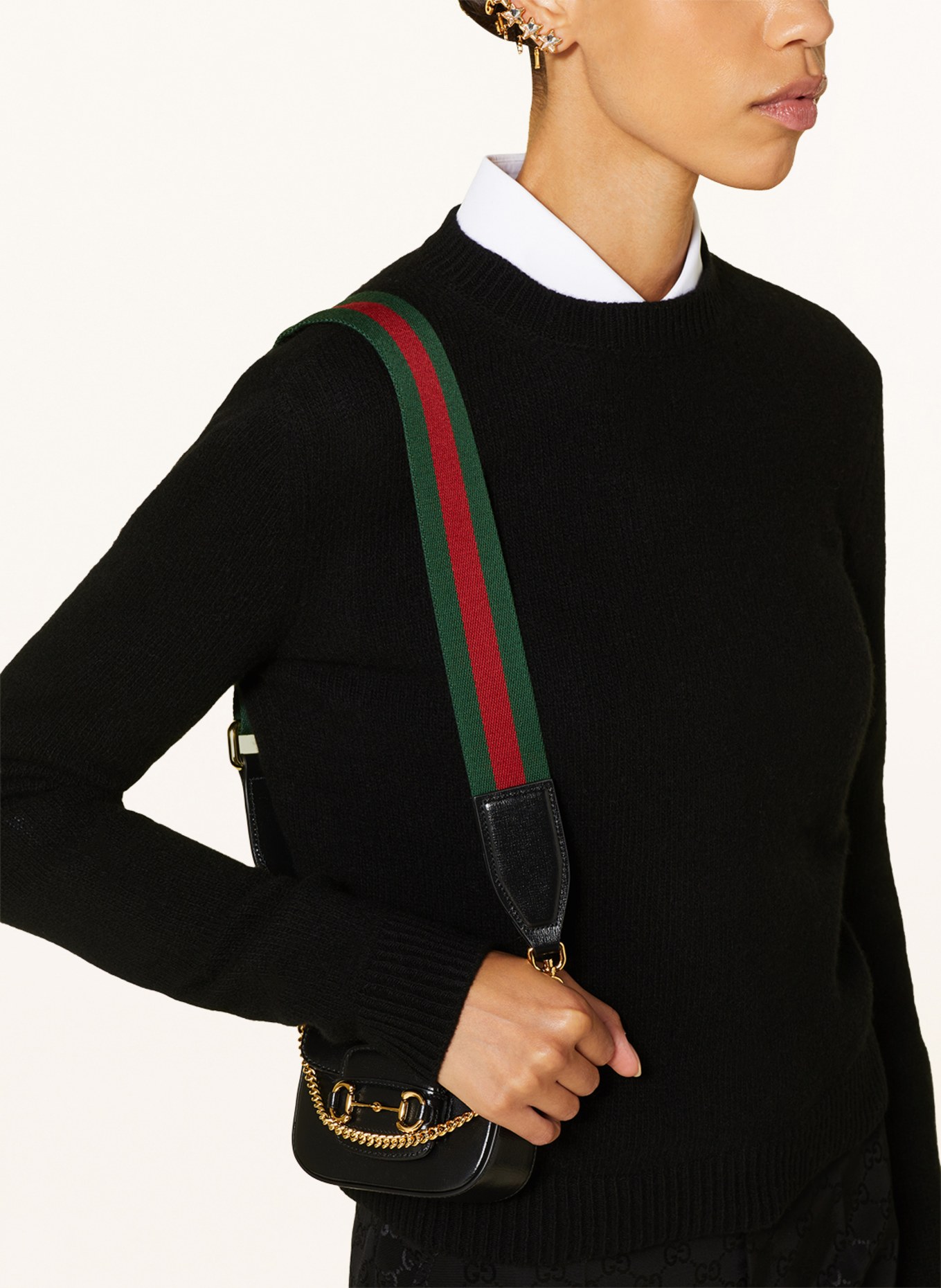 GUCCI Pullover mit Cashmere, Farbe: SCHWARZ (Bild 4)