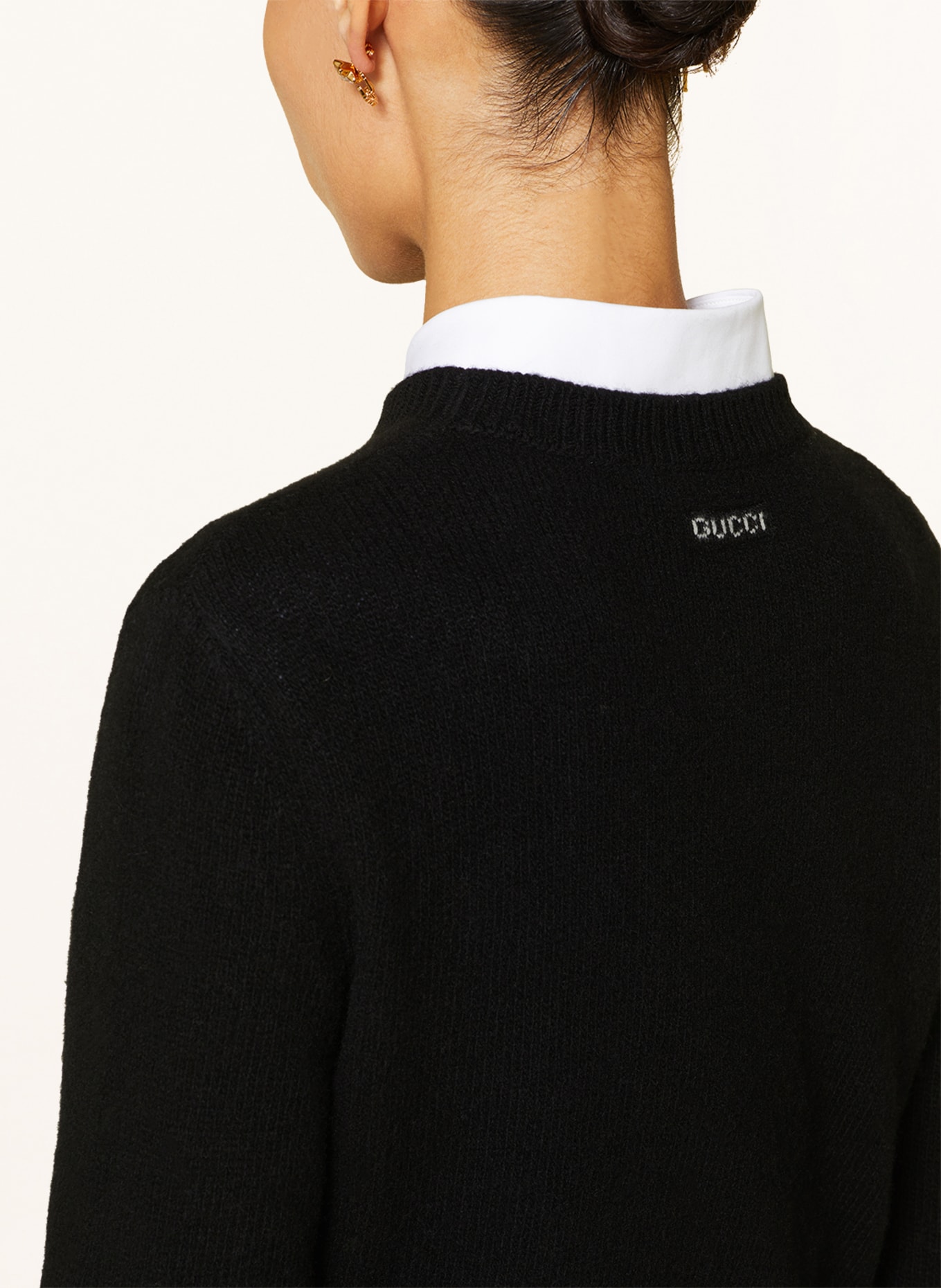 GUCCI Pullover mit Cashmere, Farbe: SCHWARZ (Bild 5)