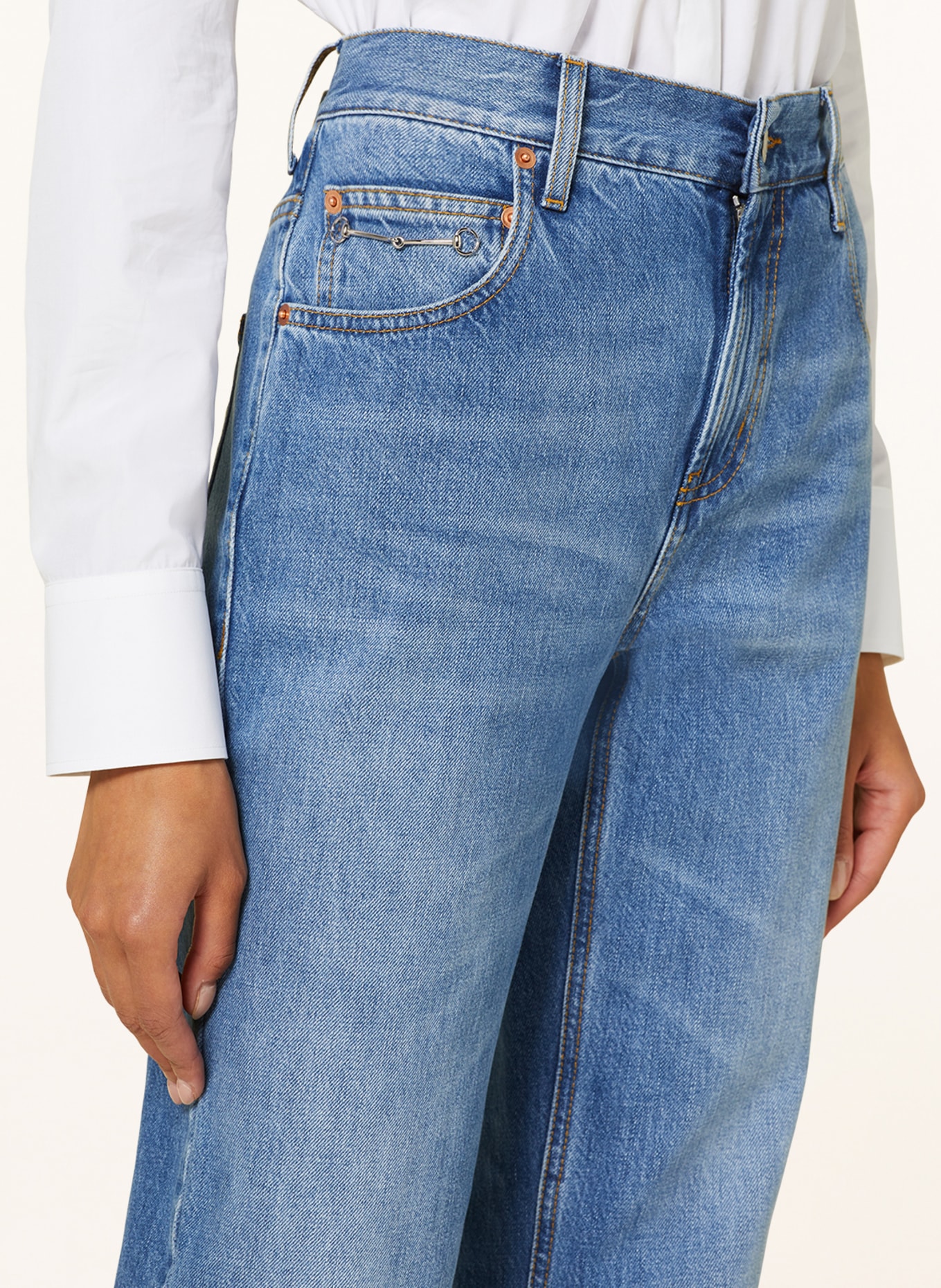 GUCCI Mom jeans, Color: 4447 Blue/Mix (Image 5)