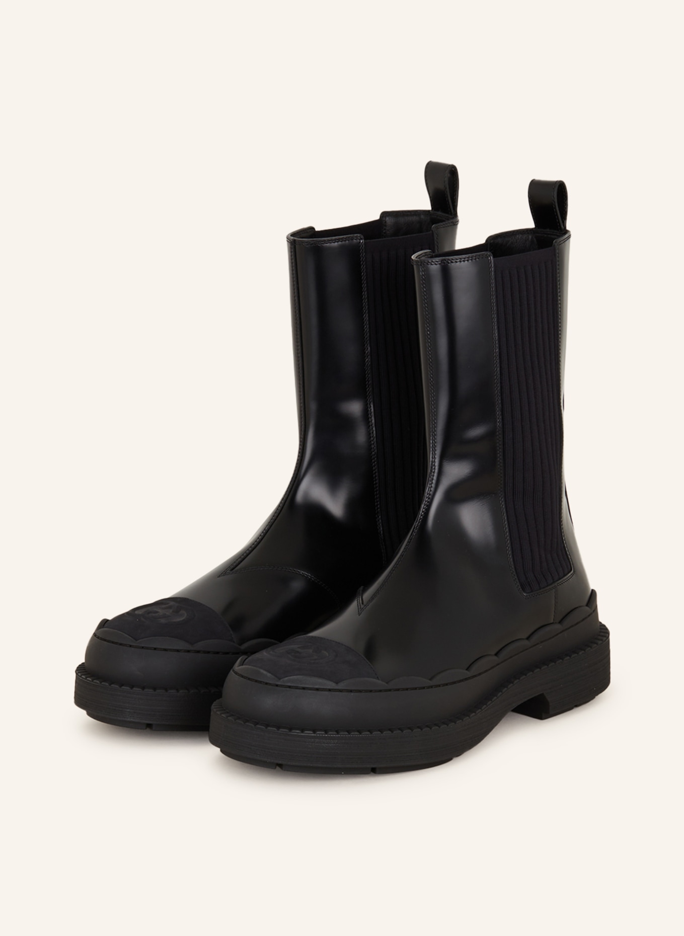 GUCCI Chelsea-Boots, Farbe: 1000 Black/Black/Black (Bild 1)
