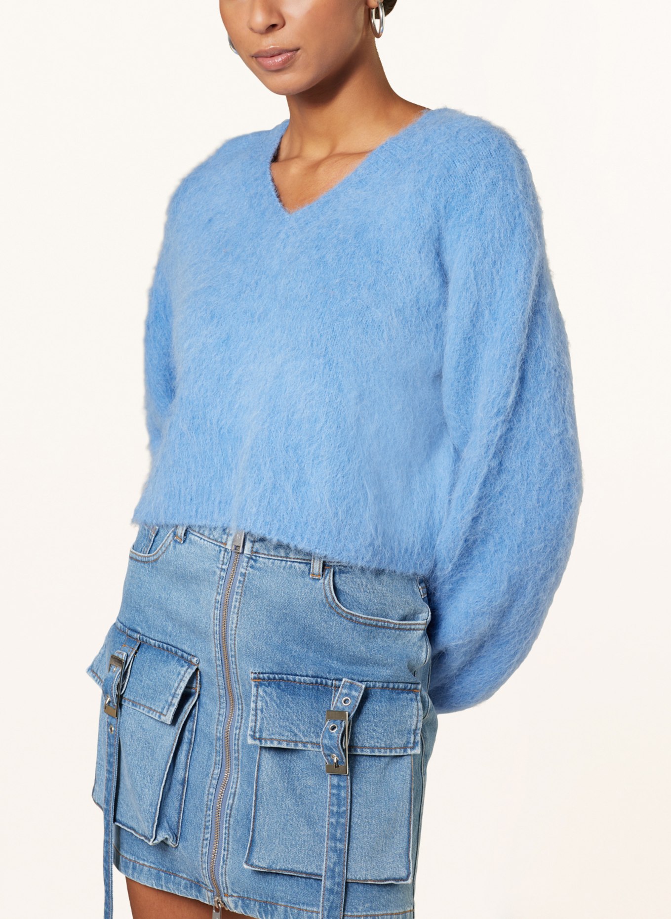 GESTUZ Alpaca sweater SAFIGZ, Color: BLUE (Image 4)