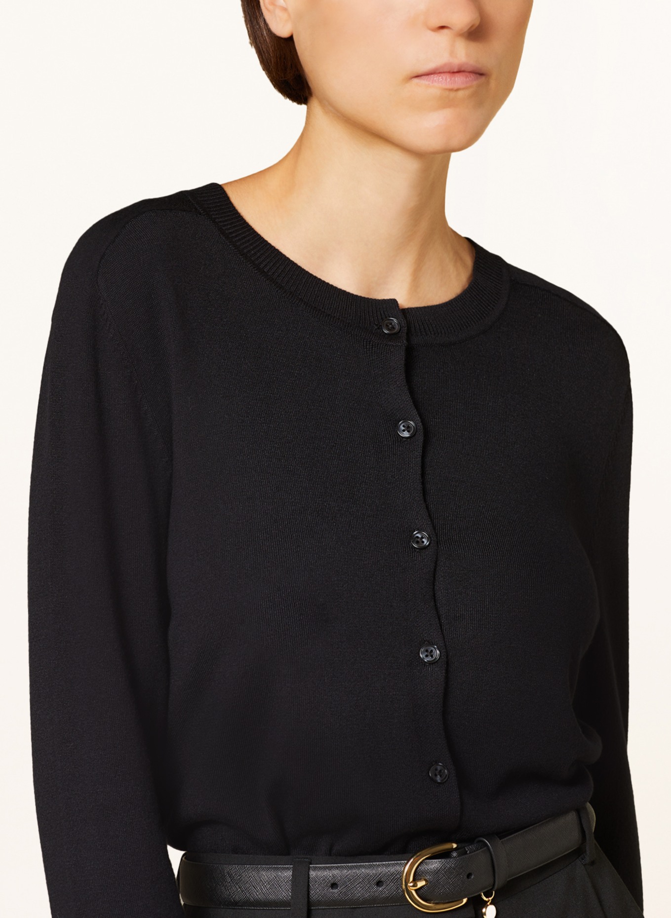 darling harbour Cardigan, Color: BLACK (Image 4)