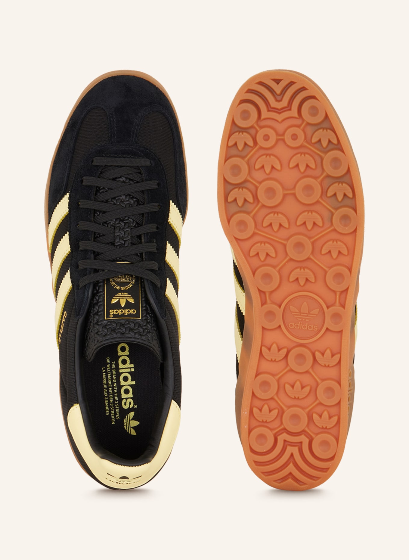 adidas Originals Sneakers GAZELLE INDOOR, Color: BLACK/ YELLOW (Image 5)