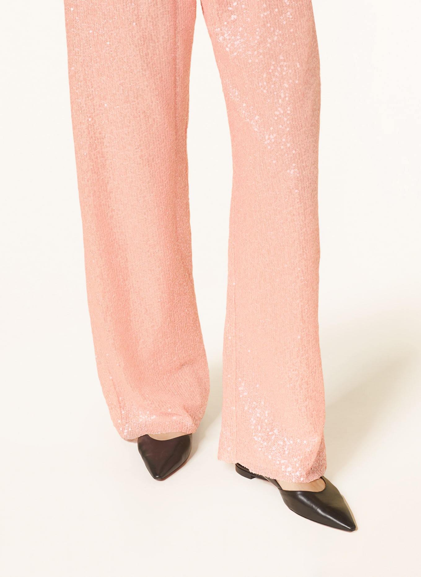 STINE GOYA Wide leg trousers FATOU with sequins, Color: LIGHT PINK (Image 5)