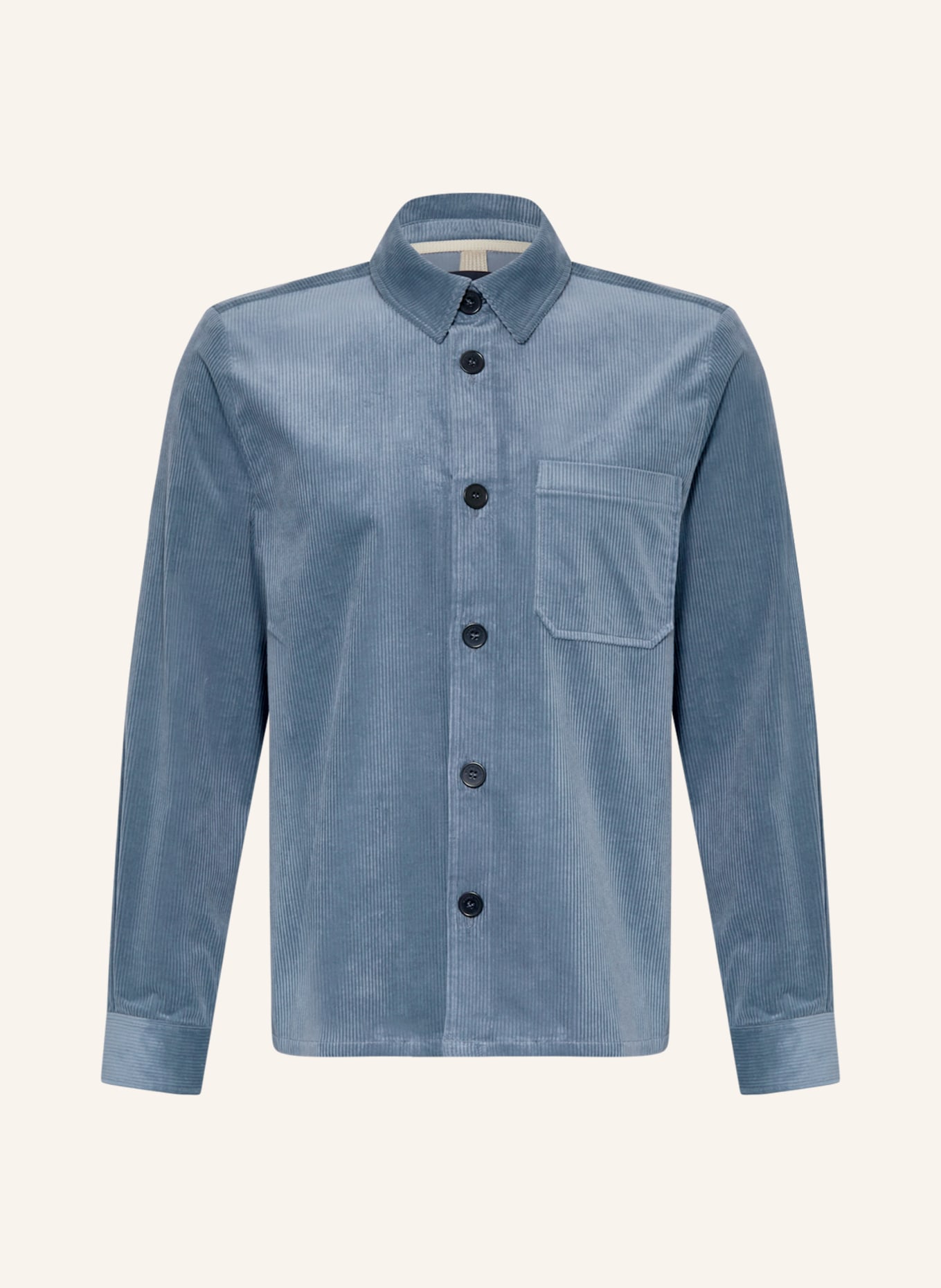 MAERZ MUENCHEN Corduroy overshirt, Color: BLUE (Image 1)