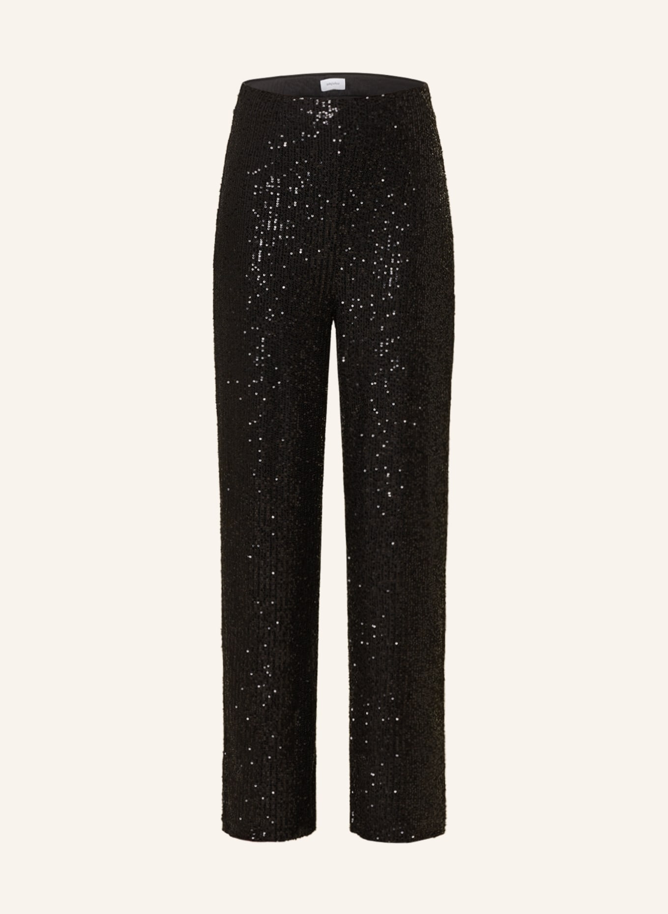 darling harbour Wide leg trousers with sequins, Color: BLACK (Image 1)