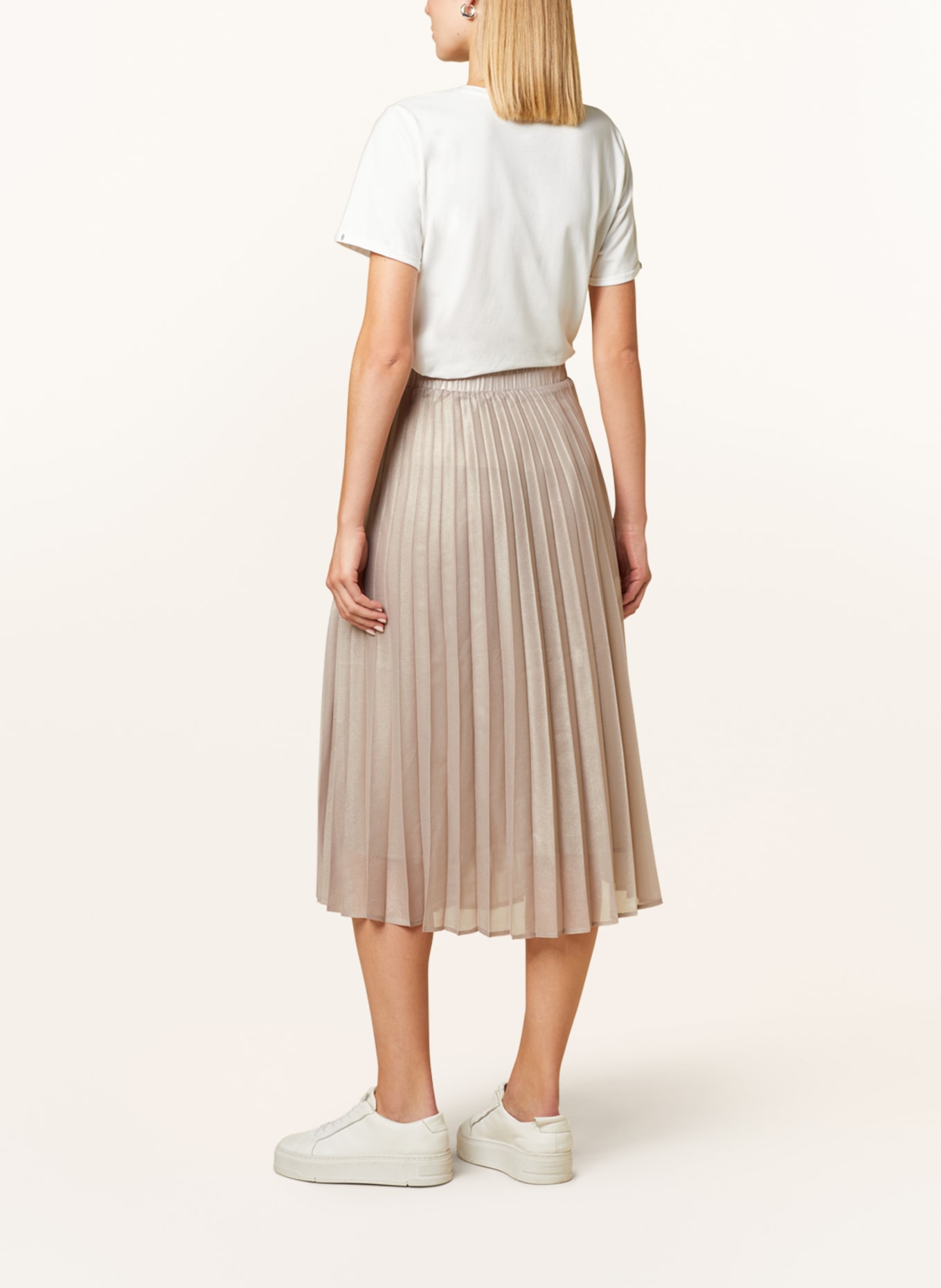 MORE & MORE Pleated skirt, Color: TAUPE (Image 3)