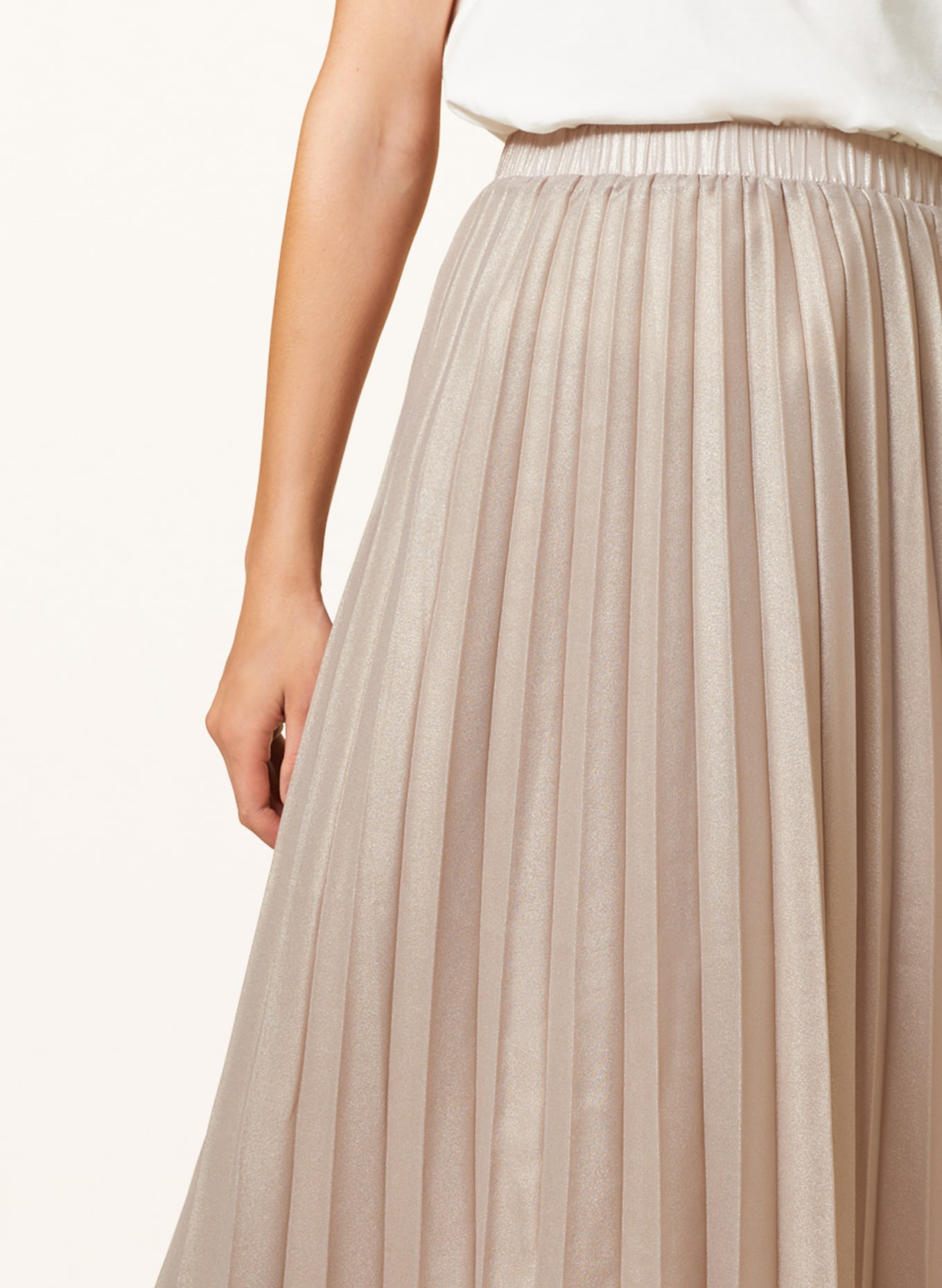 MORE & MORE Pleated skirt, Color: TAUPE (Image 4)