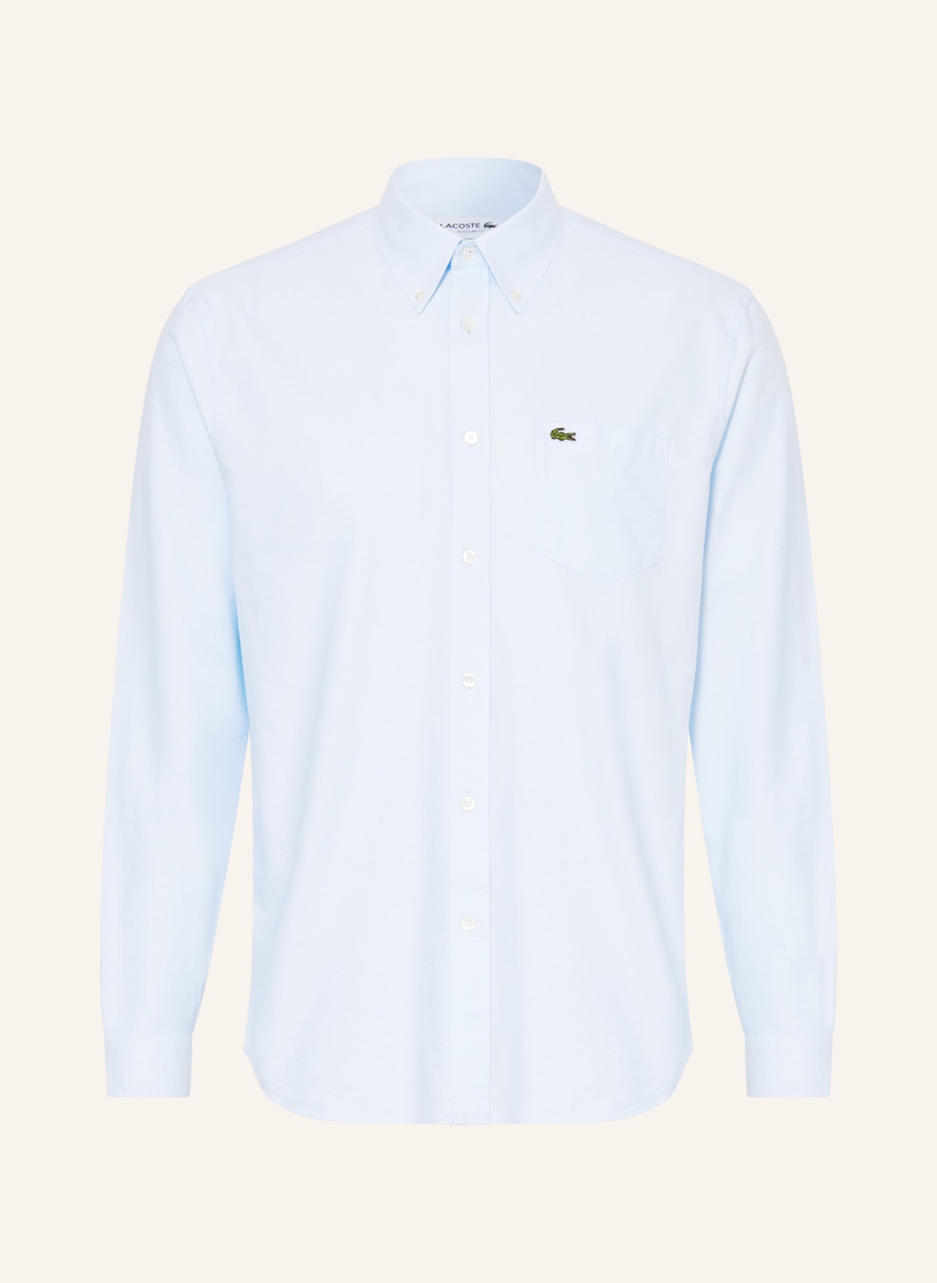 LACOSTE Oxfordhemd Regular Fit, Farbe: HELLBLAU (Bild 1)