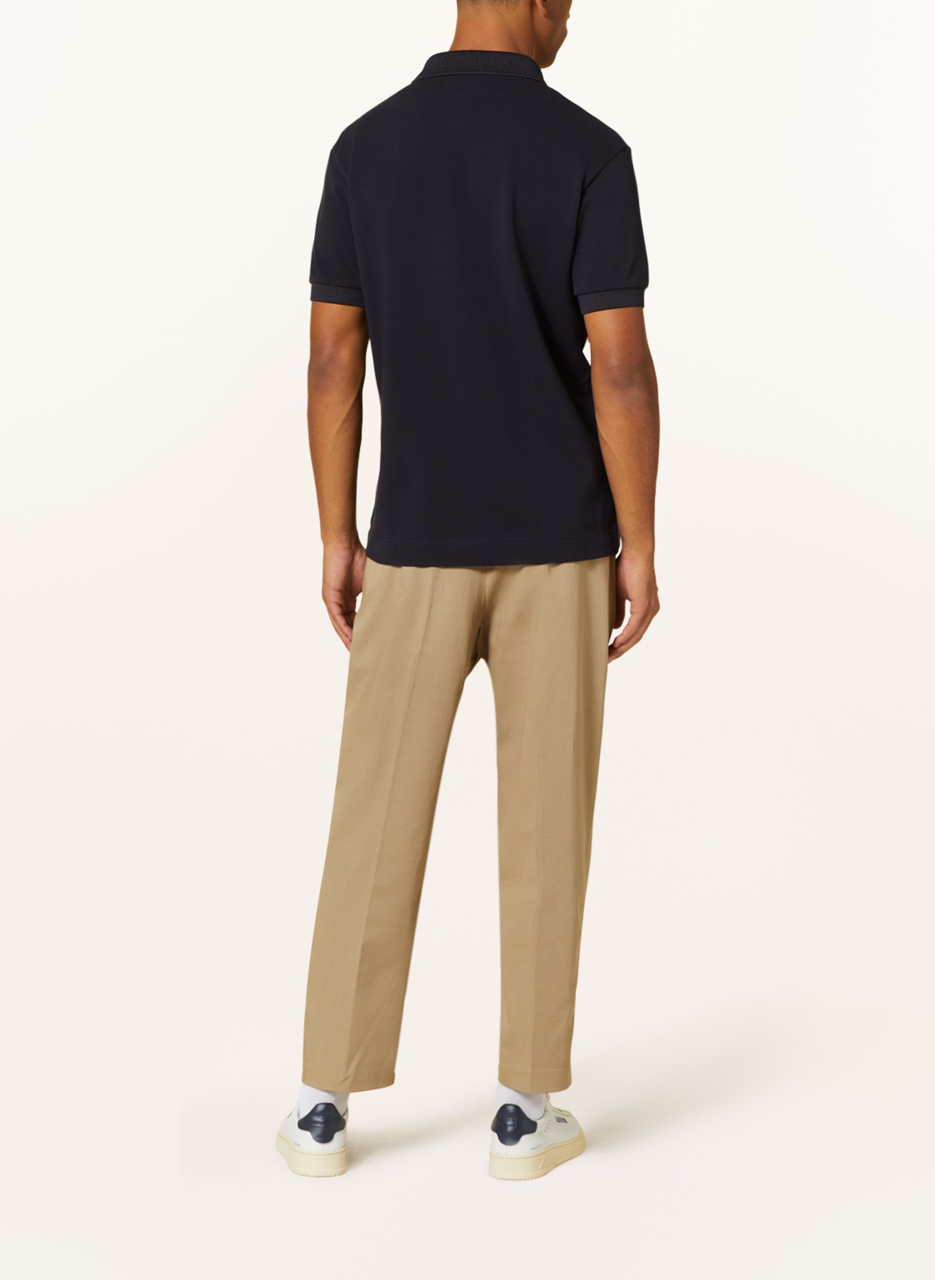 LACOSTE Piqué-Poloshirt Classic Fit, Farbe: DUNKELBLAU/ CREME/ GRÜN (Bild 3)