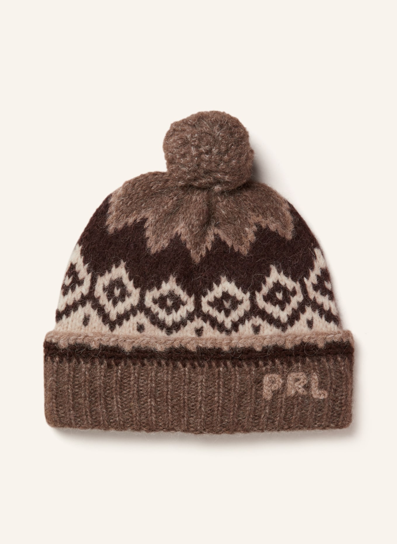 POLO RALPH LAUREN Hat with alpaca, Color: BROWN/ DARK BROWN (Image 1)