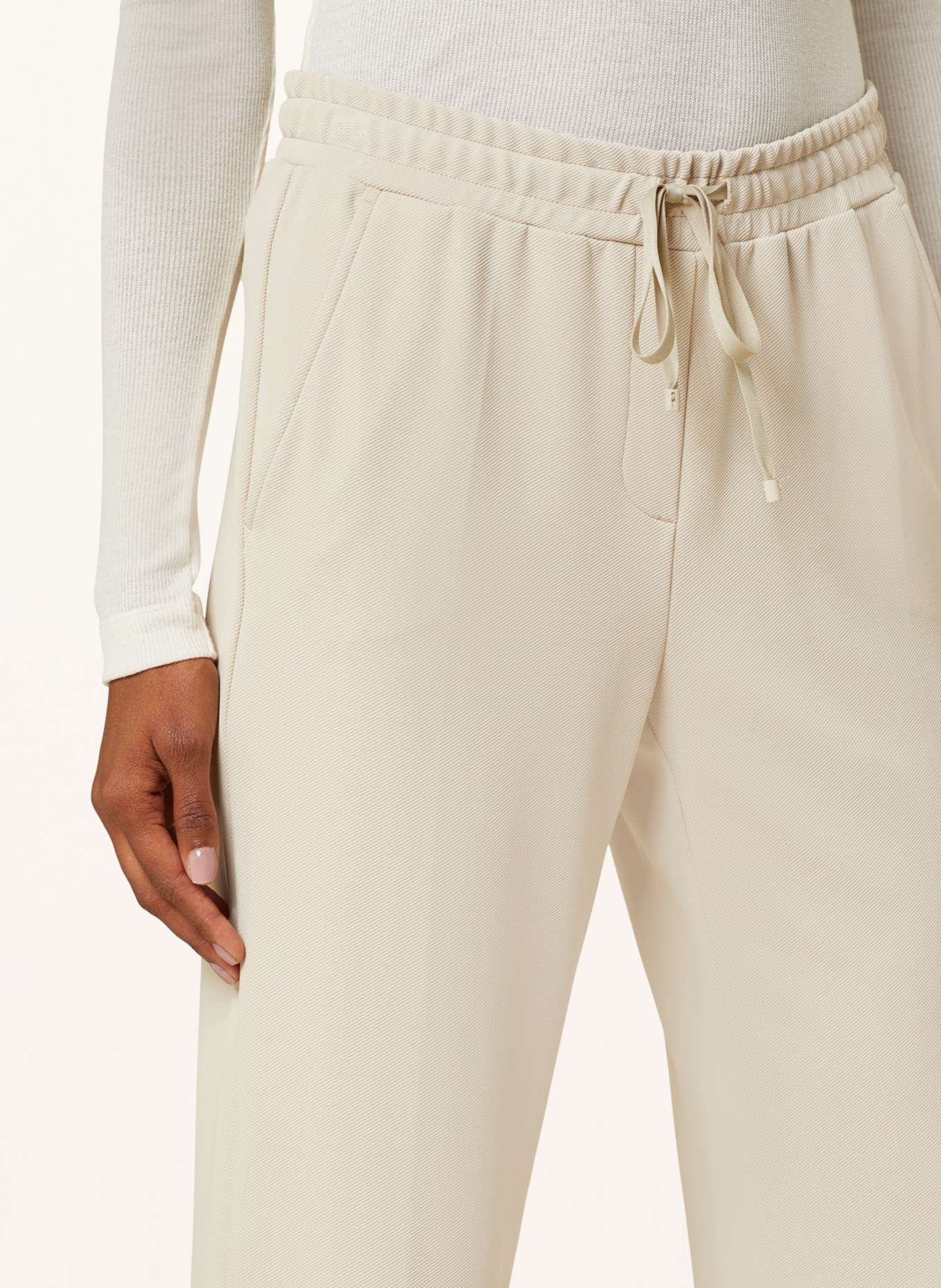 CAMBIO Wide leg trousers GLYN, Color: BEIGE (Image 5)