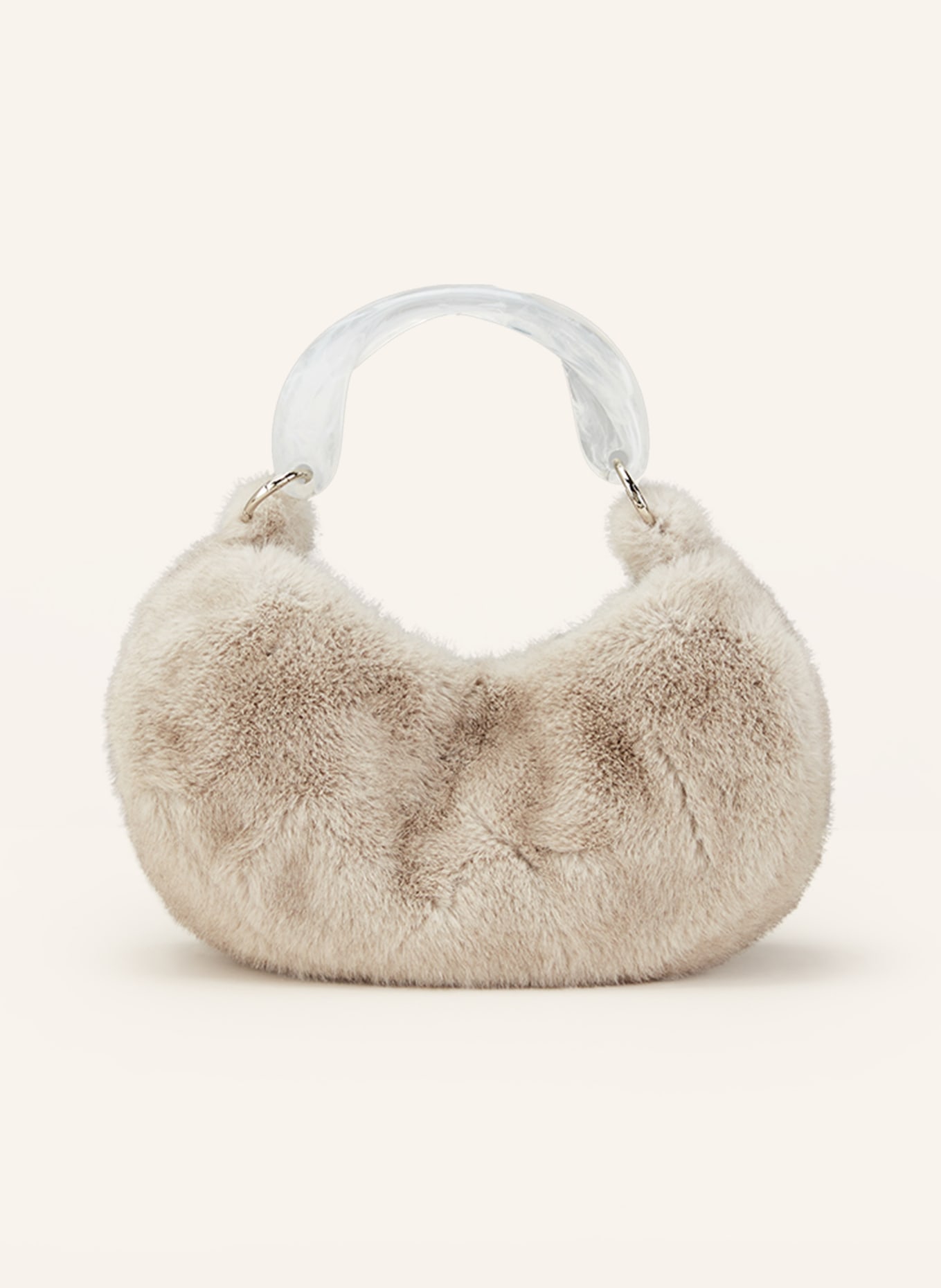 STINE GOYA Handbag DONATELLA made of faux fur, Color: GRAY (Image 1)