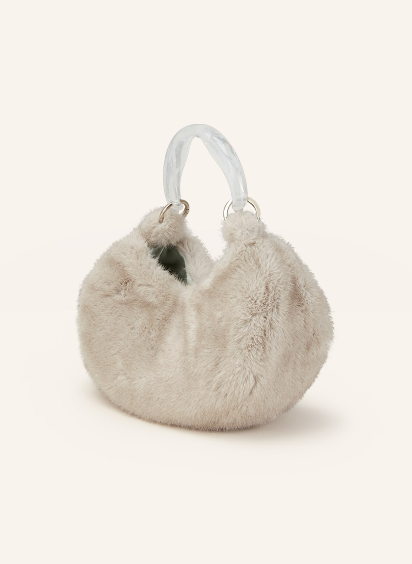 STINE GOYA Handbag DONATELLA made of faux fur, Color: GRAY (Image 2)