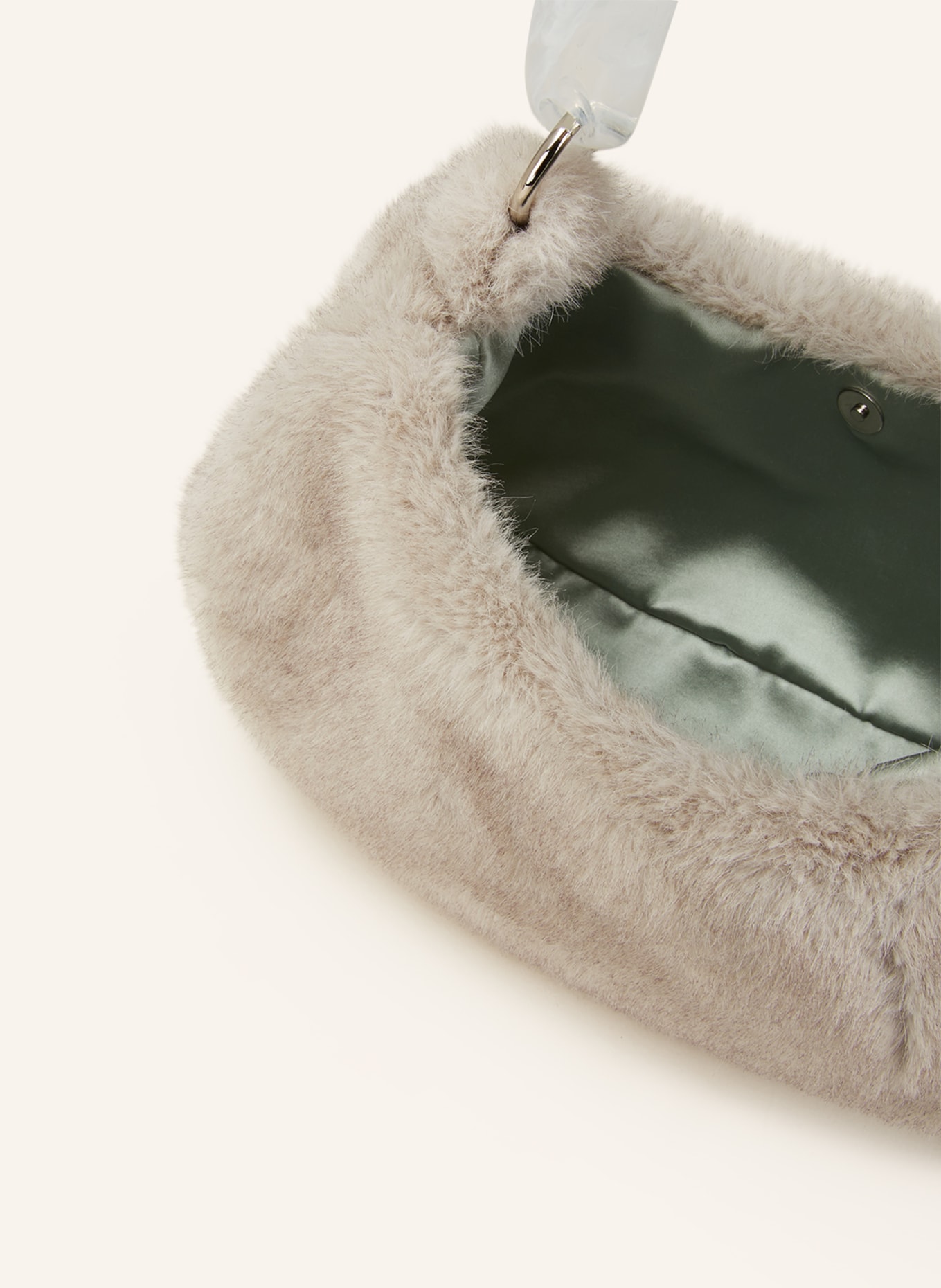 STINE GOYA Handbag DONATELLA made of faux fur, Color: GRAY (Image 3)