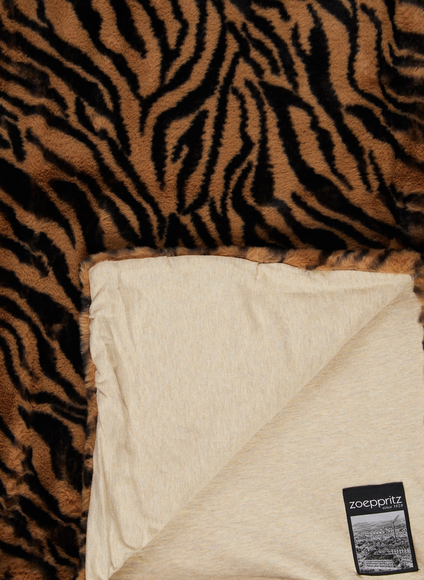 zoeppritz Throw REBORN TIGER, Color: LIGHT BROWN/ BLACK/ ECRU (Image 3)