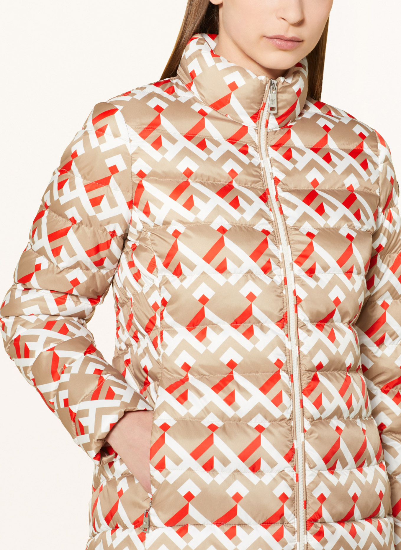 FUCHS SCHMITT Quilted jacket, Color: BEIGE/ WHITE/ RED (Image 4)