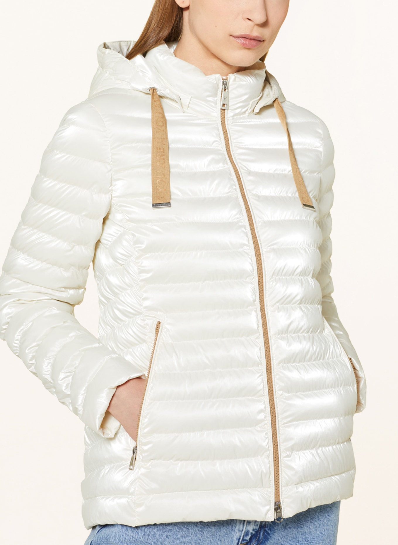 FUCHS SCHMITT Quilted jacket with detachable hood, Color: WHITE (Image 5)