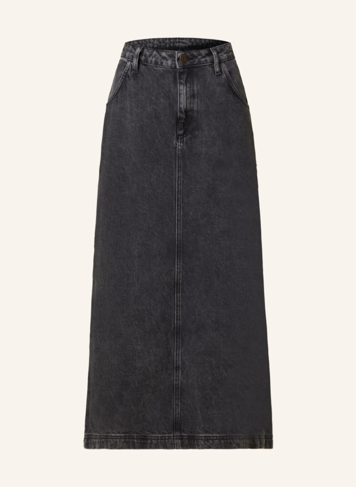 American Vintage Denim skirt YOPDAY, Color: BLACK POIVRE ET SEL BLACK SALT ET PEPPER (Image 1)