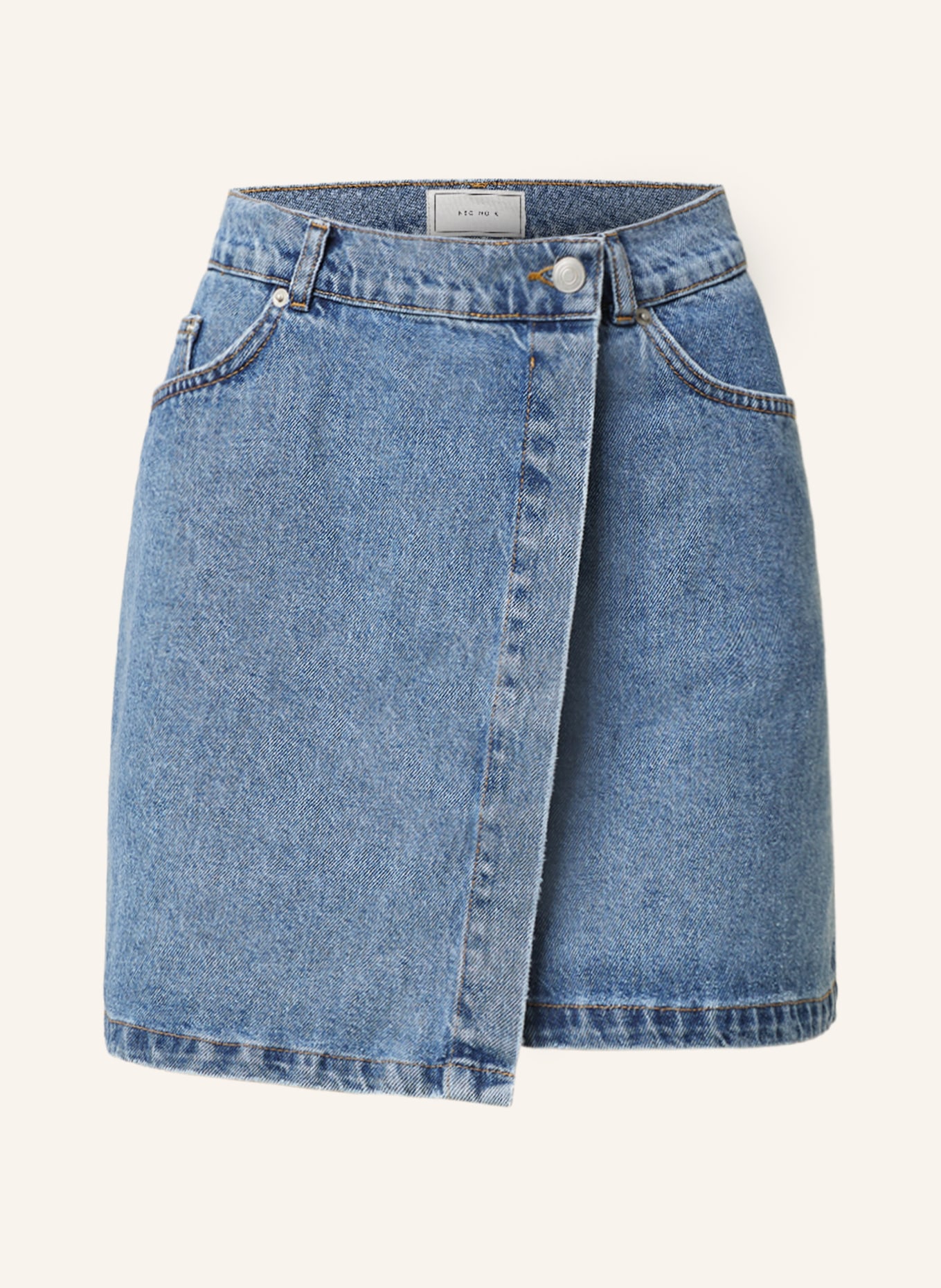 NEO NOIR Spódnica jeansowa KENDRA w kopertowym stylu, Kolor: 843 Vintage Blue (Obrazek 1)